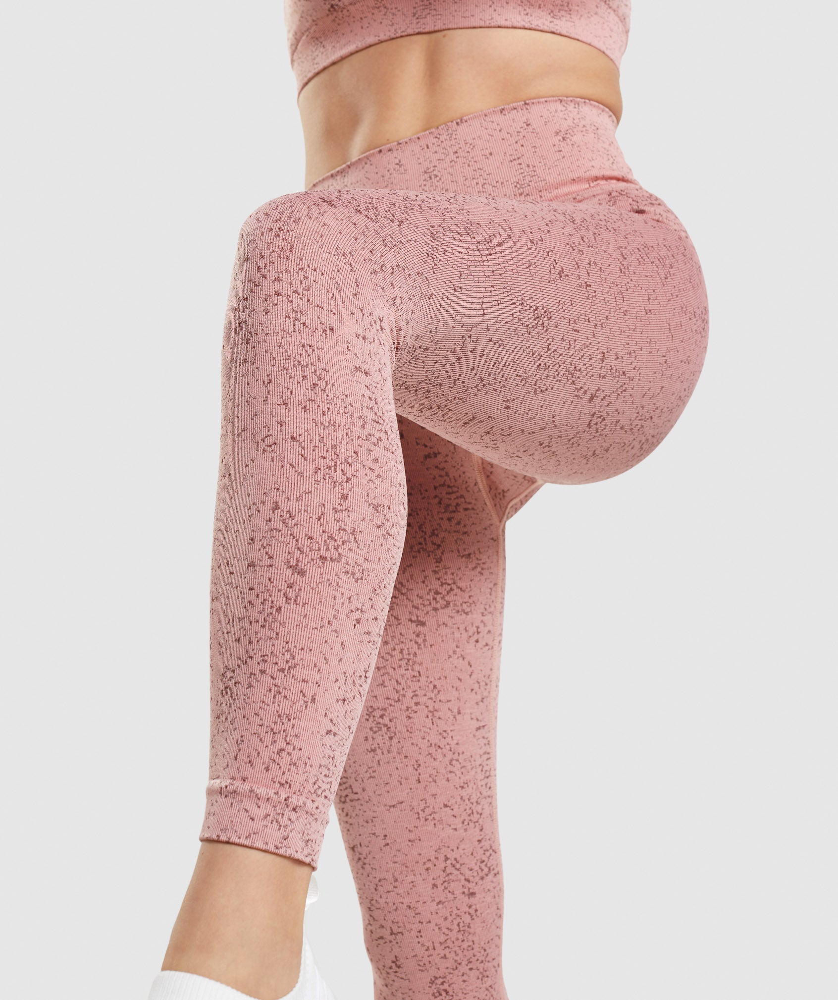 Pink Women's Gymshark Adapt Fleck Seamless Leggings | OMPNJF-185