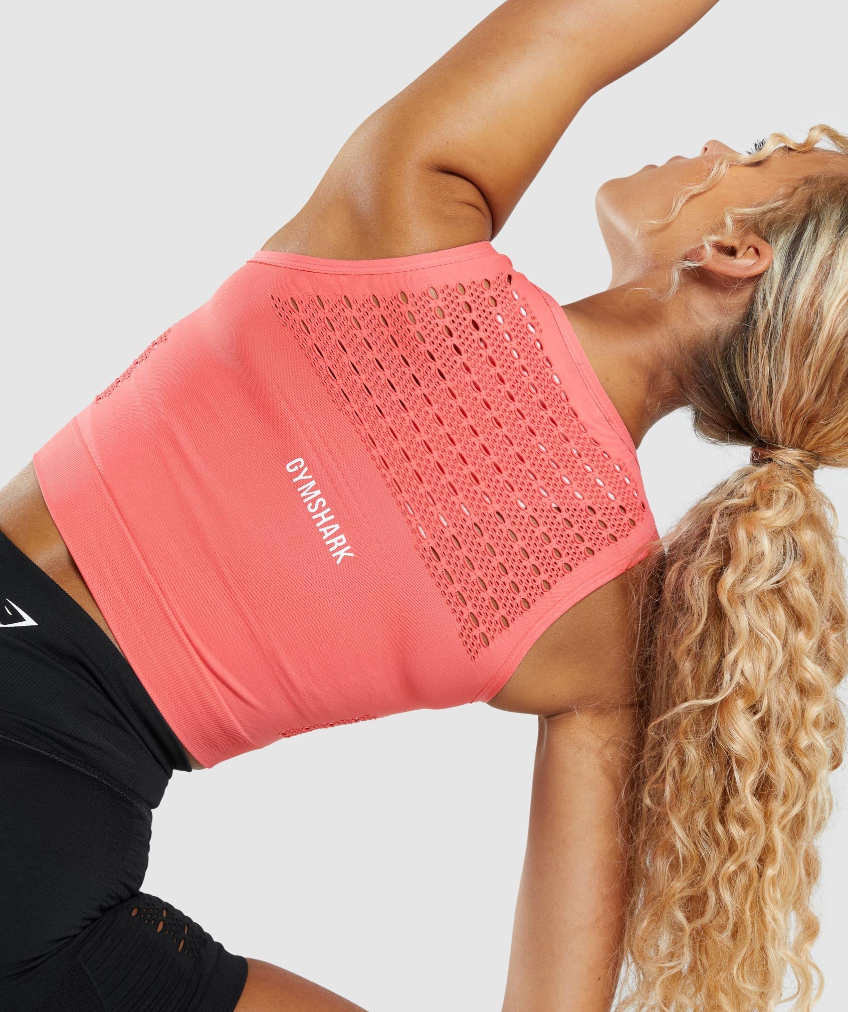 Pink Women's Gymshark Energy Seamless Crop Tops | HSLKXI-237