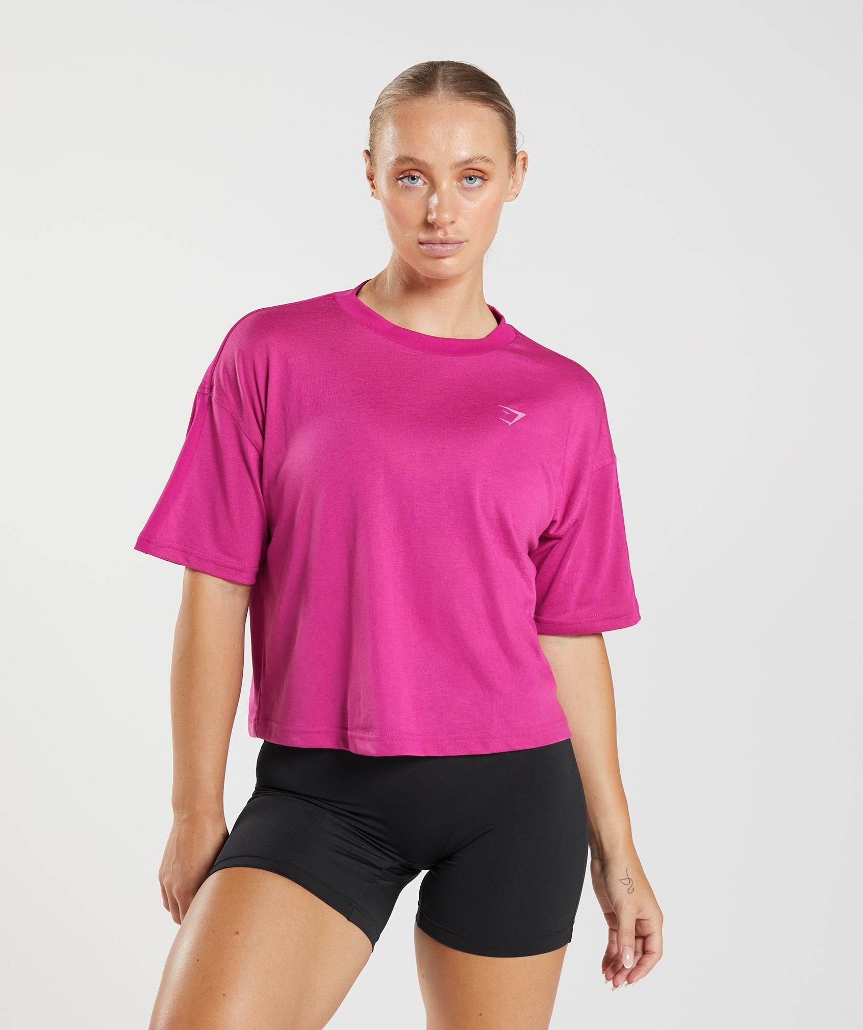 Pink Women\'s Gymshark GS Power Midi Tops | ULPAZB-850