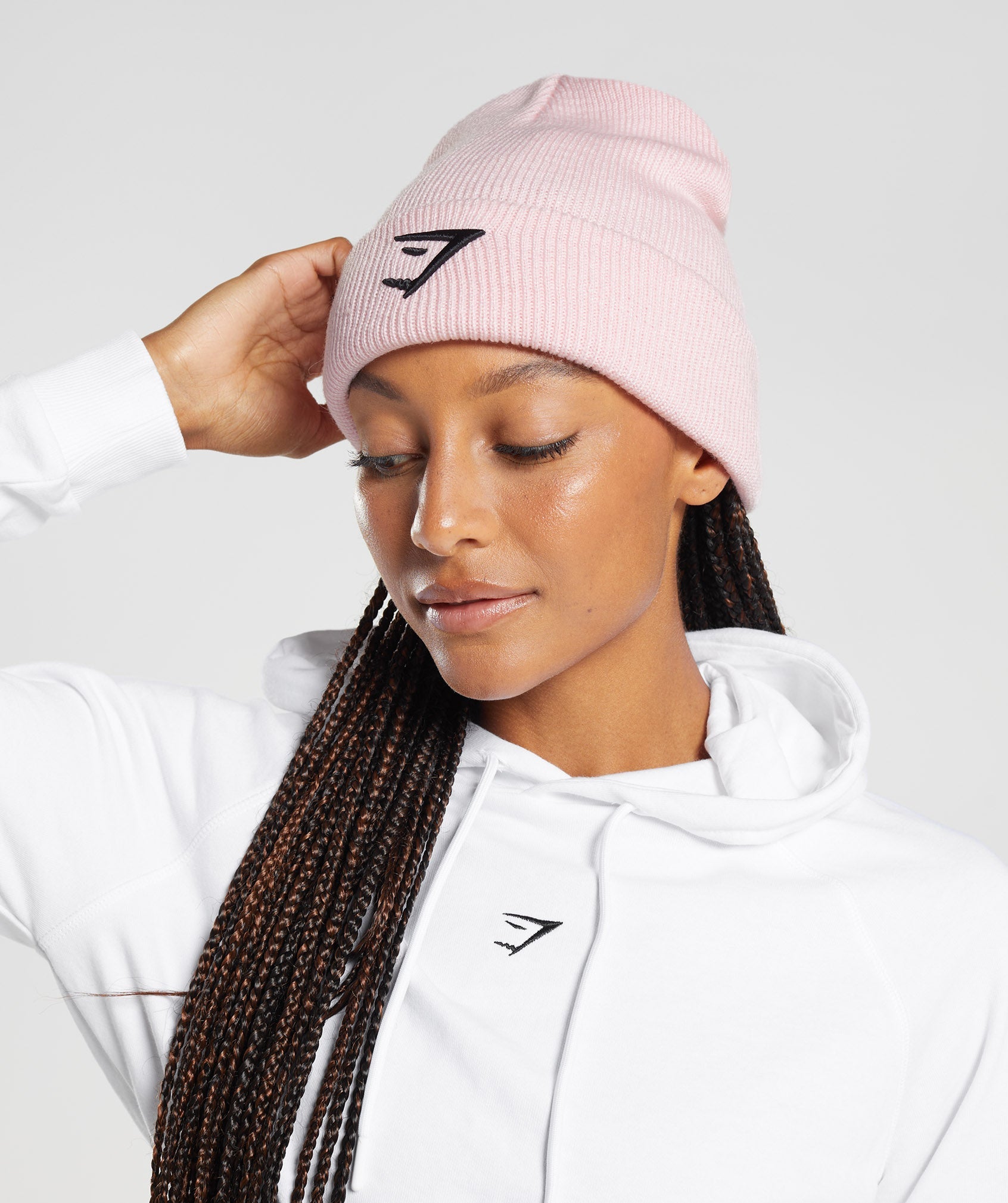 Pink Women's Gymshark Sharkhead Beanie Hats | TFXELO-809