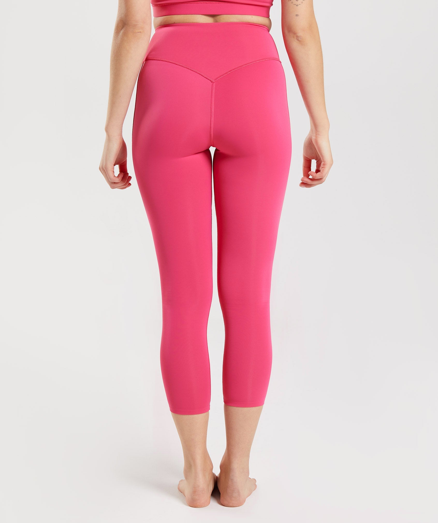 Pink Women's Gymshark Studio 7/8 Leggings | VXARJM-364