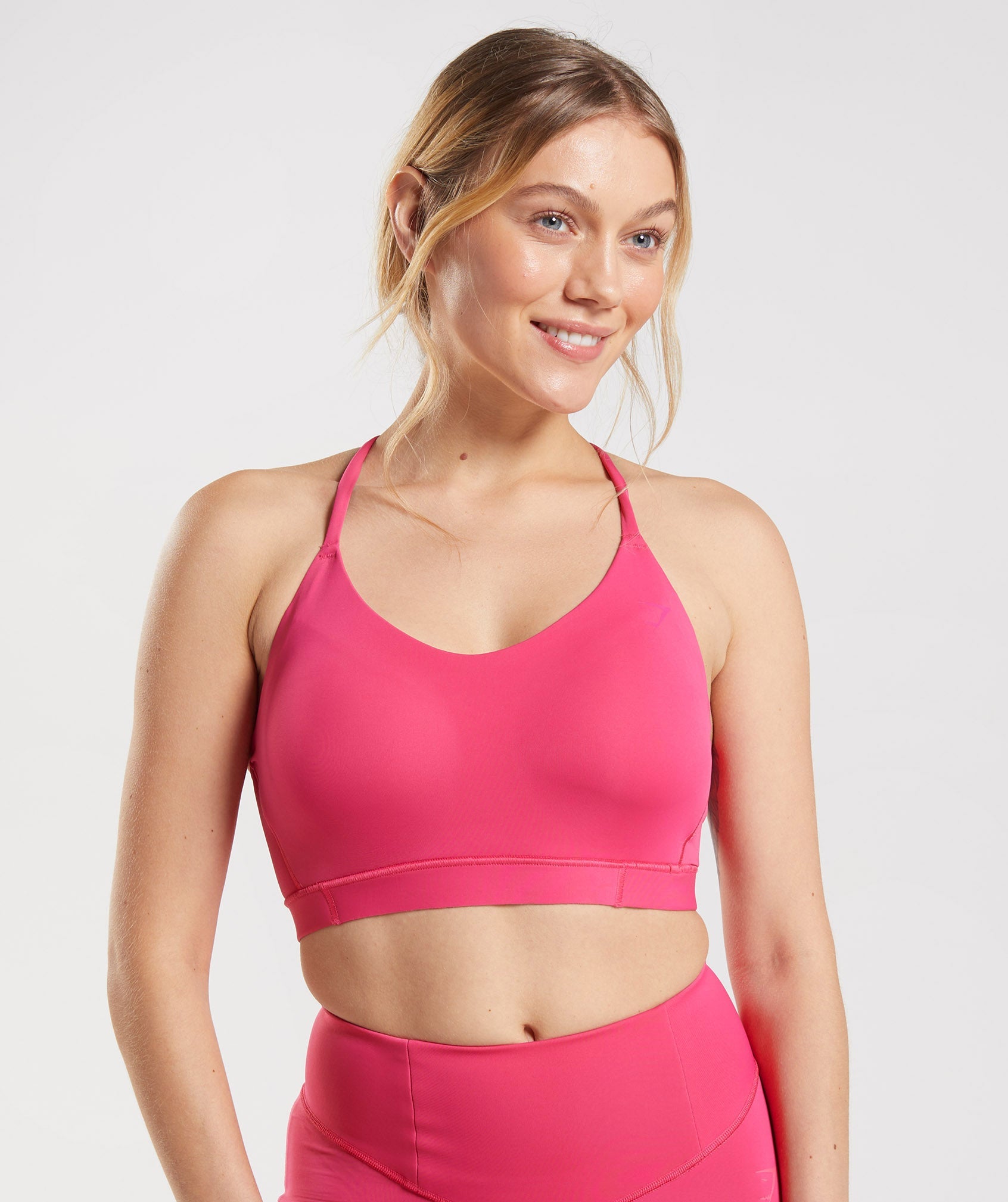 Pink Women\'s Gymshark Studio Sports Bra | FUDNZM-491