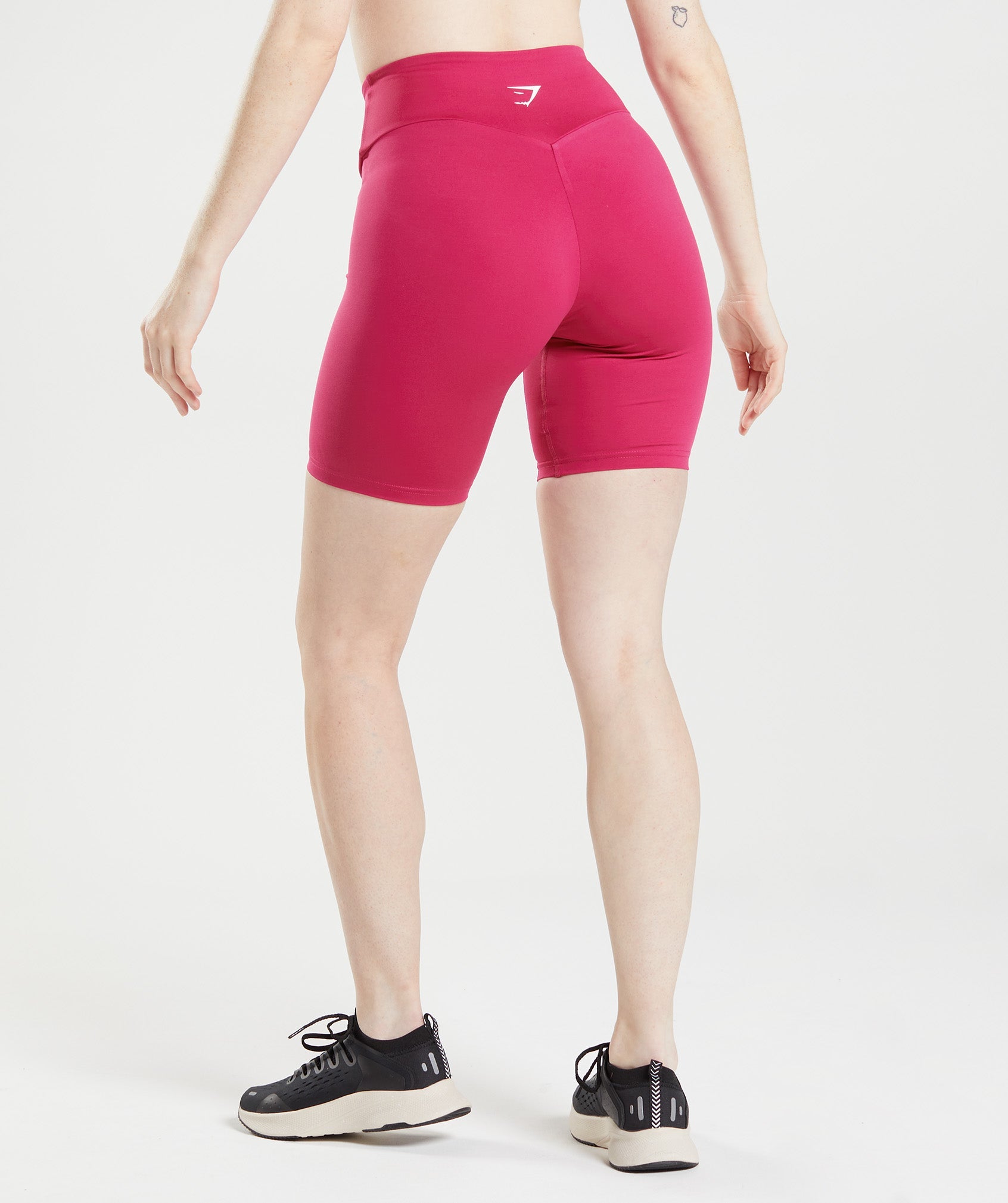 Pink Women's Gymshark Training Cycling Shorts | IXPDWH-098