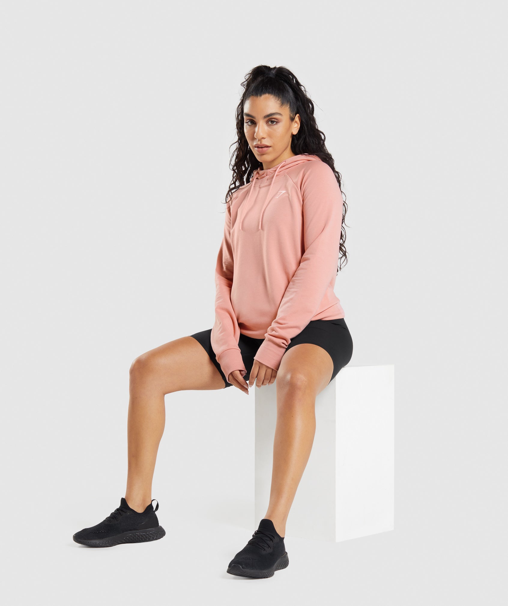 Pink Women's Gymshark Training Hoodie | PNQSJY-370