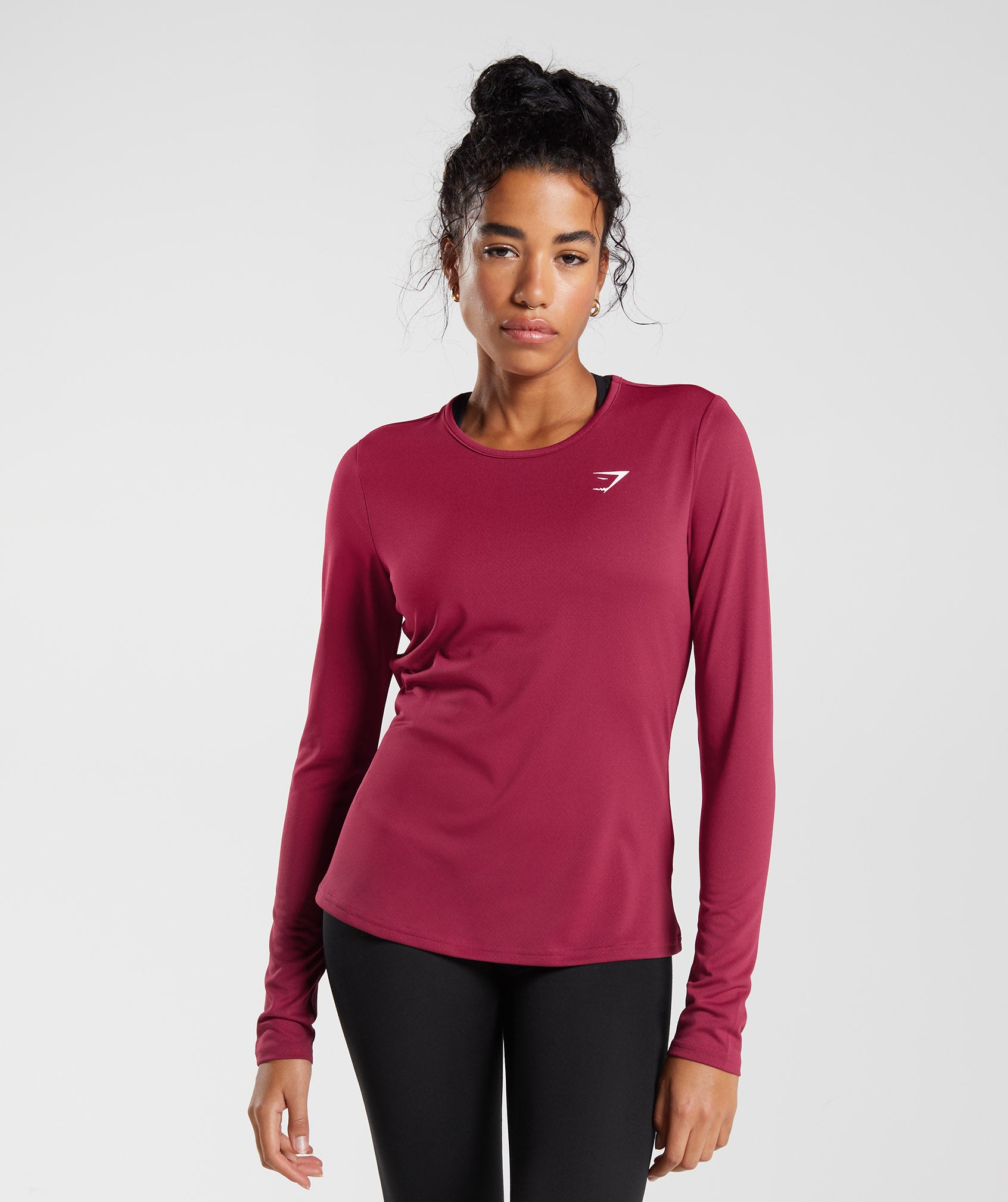 Pink Women\'s Gymshark Training Long Sleeve Tops | ABJFDO-904