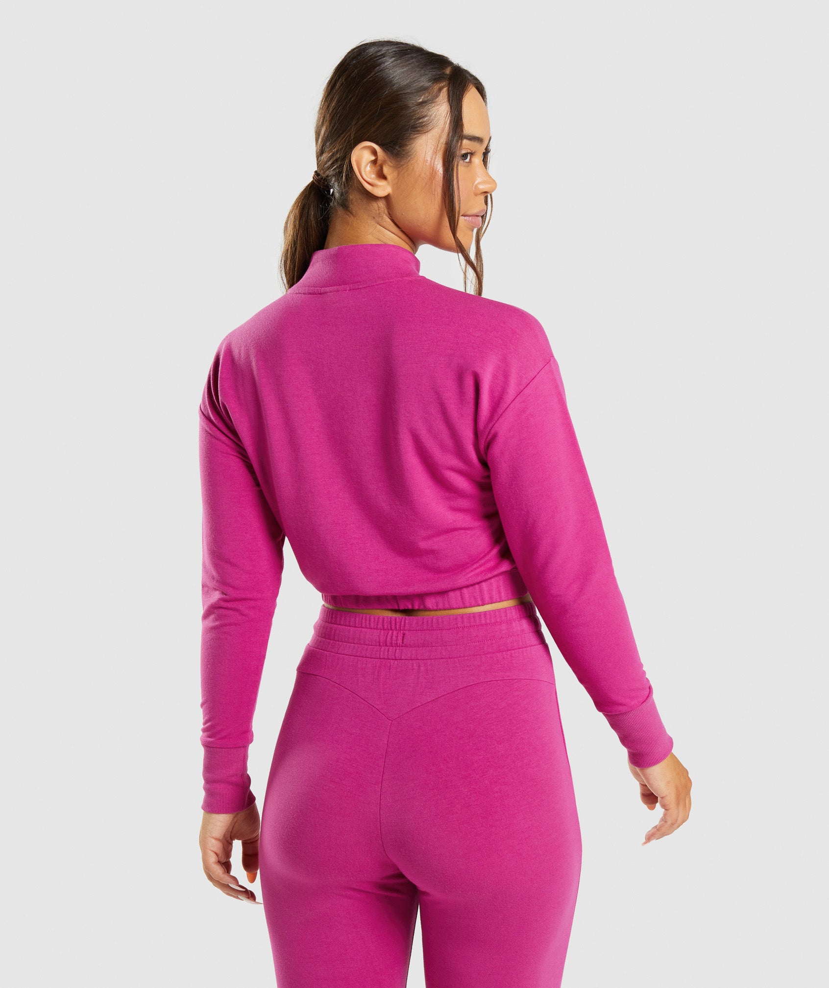 Pink Women's Gymshark Training Pippa Pullover Sweaters | RWHQEU-618