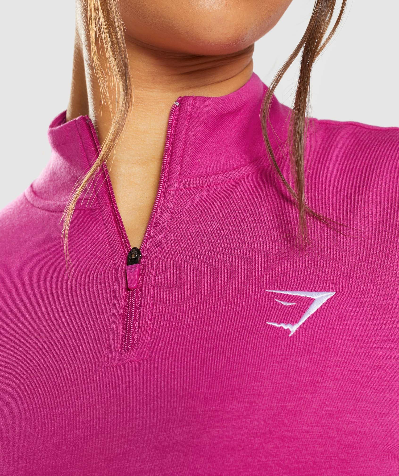 Pink Women's Gymshark Training Pippa Pullover Sweaters | RWHQEU-618