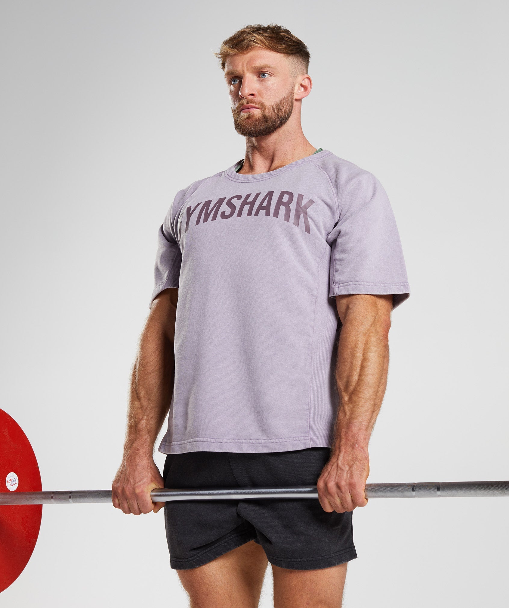 Purple Men's Gymshark Power Washed Rag Tops | TLXGSV-741