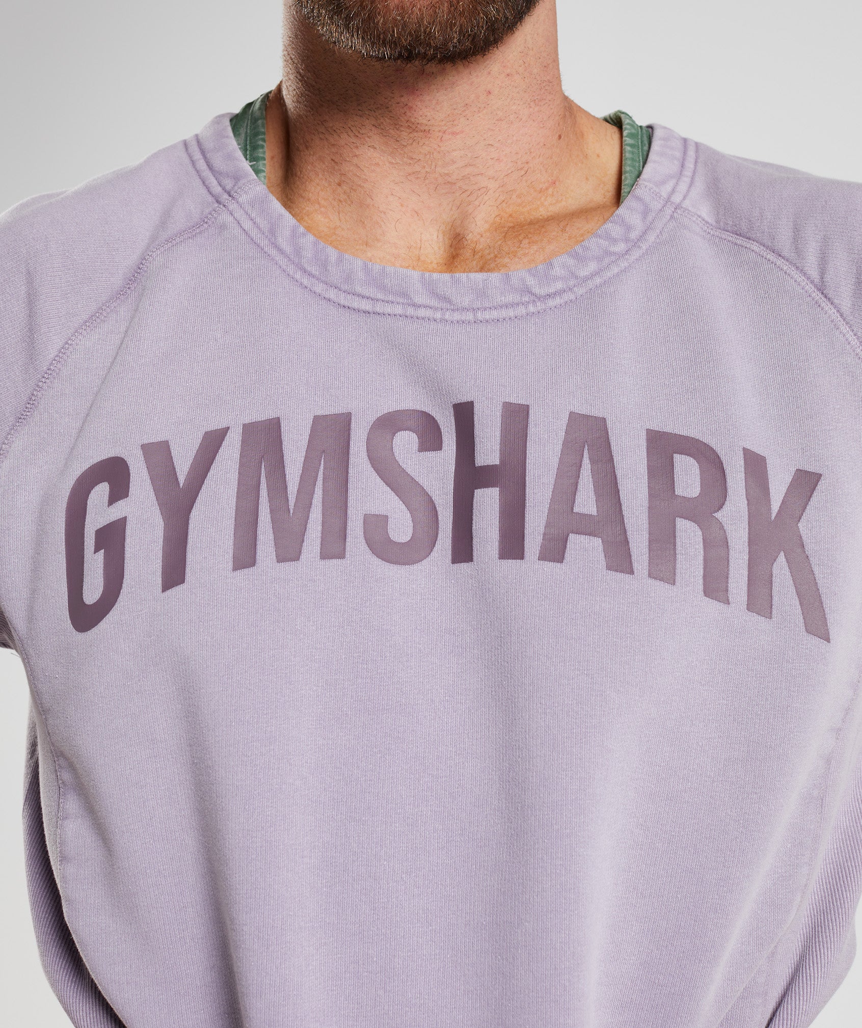 Purple Men's Gymshark Power Washed Rag Tops | TLXGSV-741