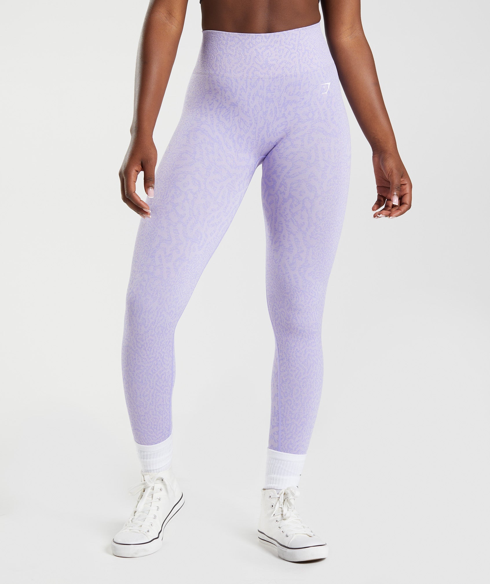 Purple Women\'s Gymshark Adapt Animal Seamless Leggings | AUVLHO-538