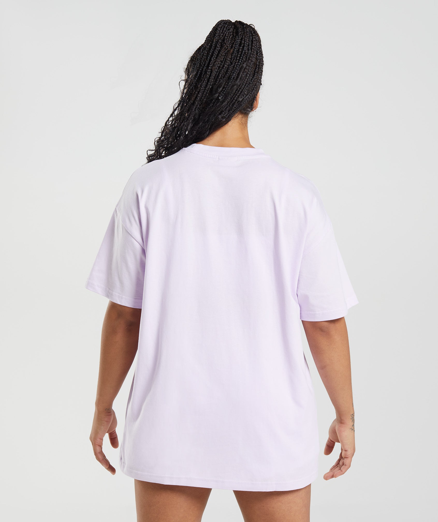 Purple Women's Gymshark Legacy Oversized T Shirts | HZWVYE-827