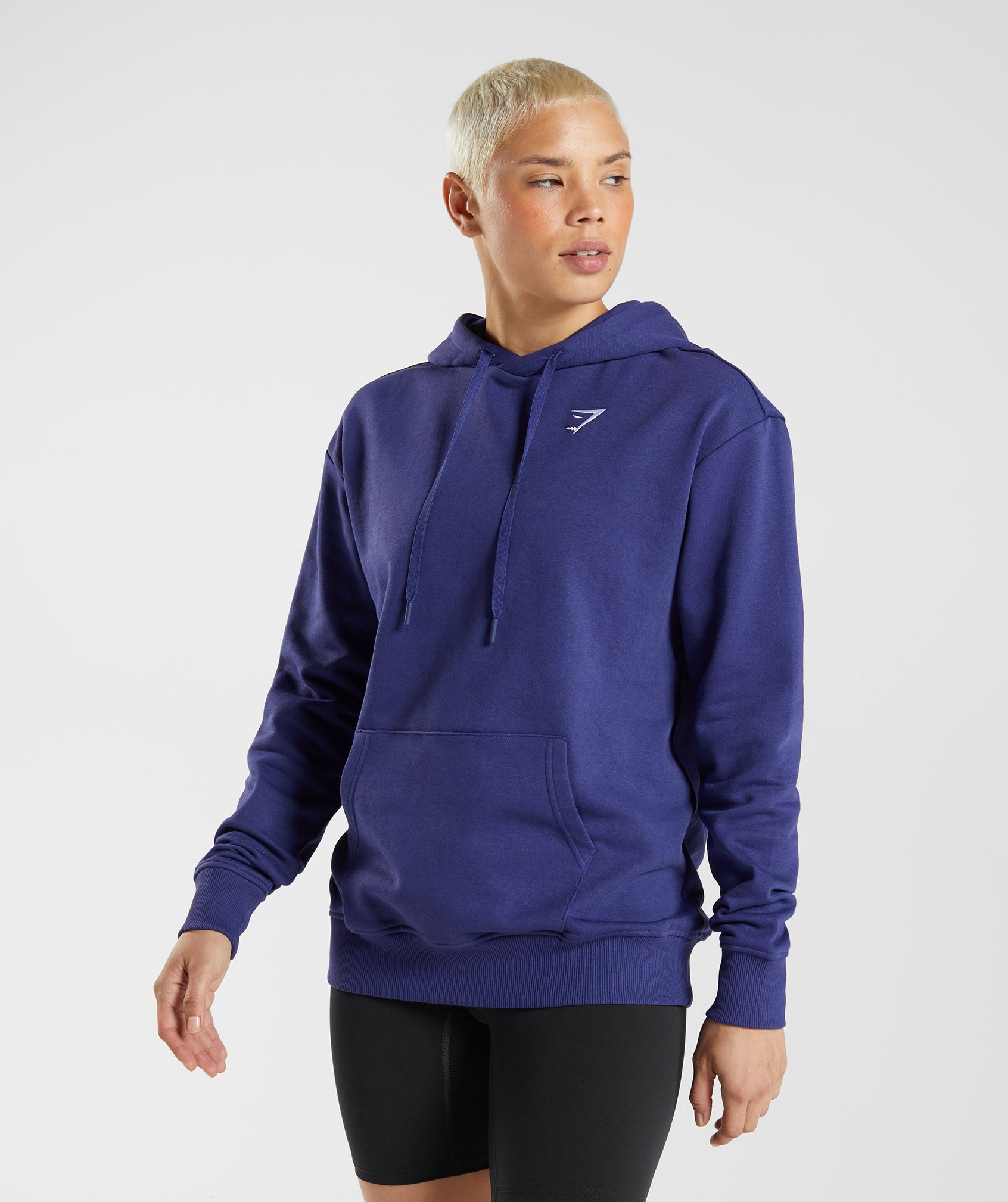 Purple Women\'s Gymshark Training Boyfriend Hoodie | MGZSVI-038