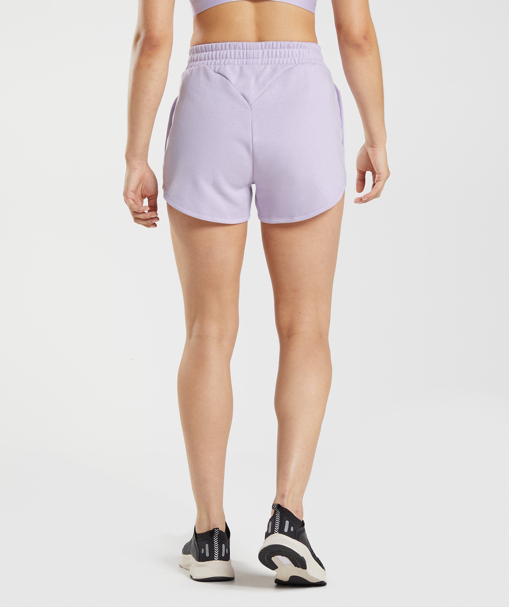 Purple Women's Gymshark Training Sweat Shorts | OYCGXU-546