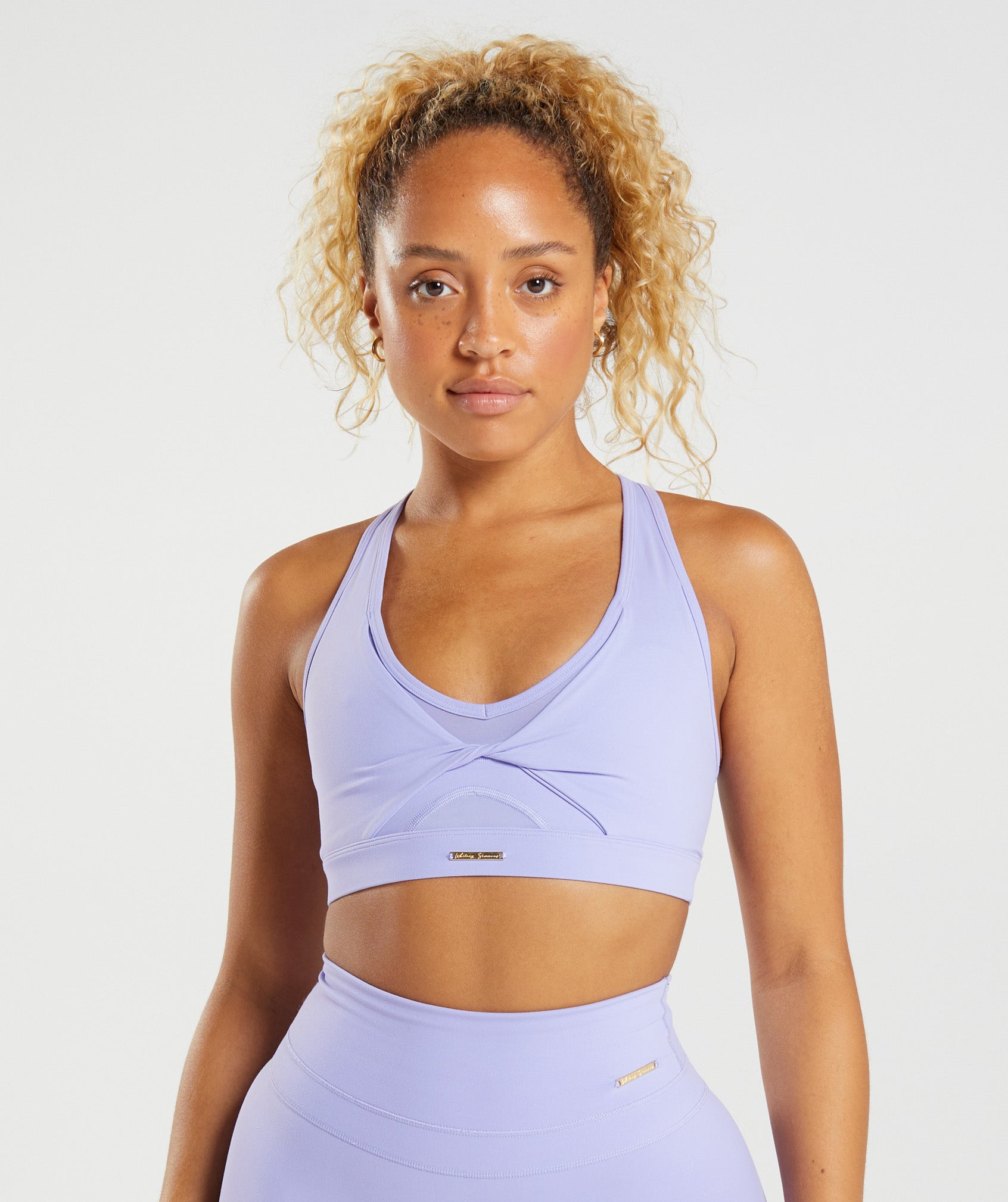 Purple Women's Gymshark Whitney Mesh Sports Bra | SFHYTX-537