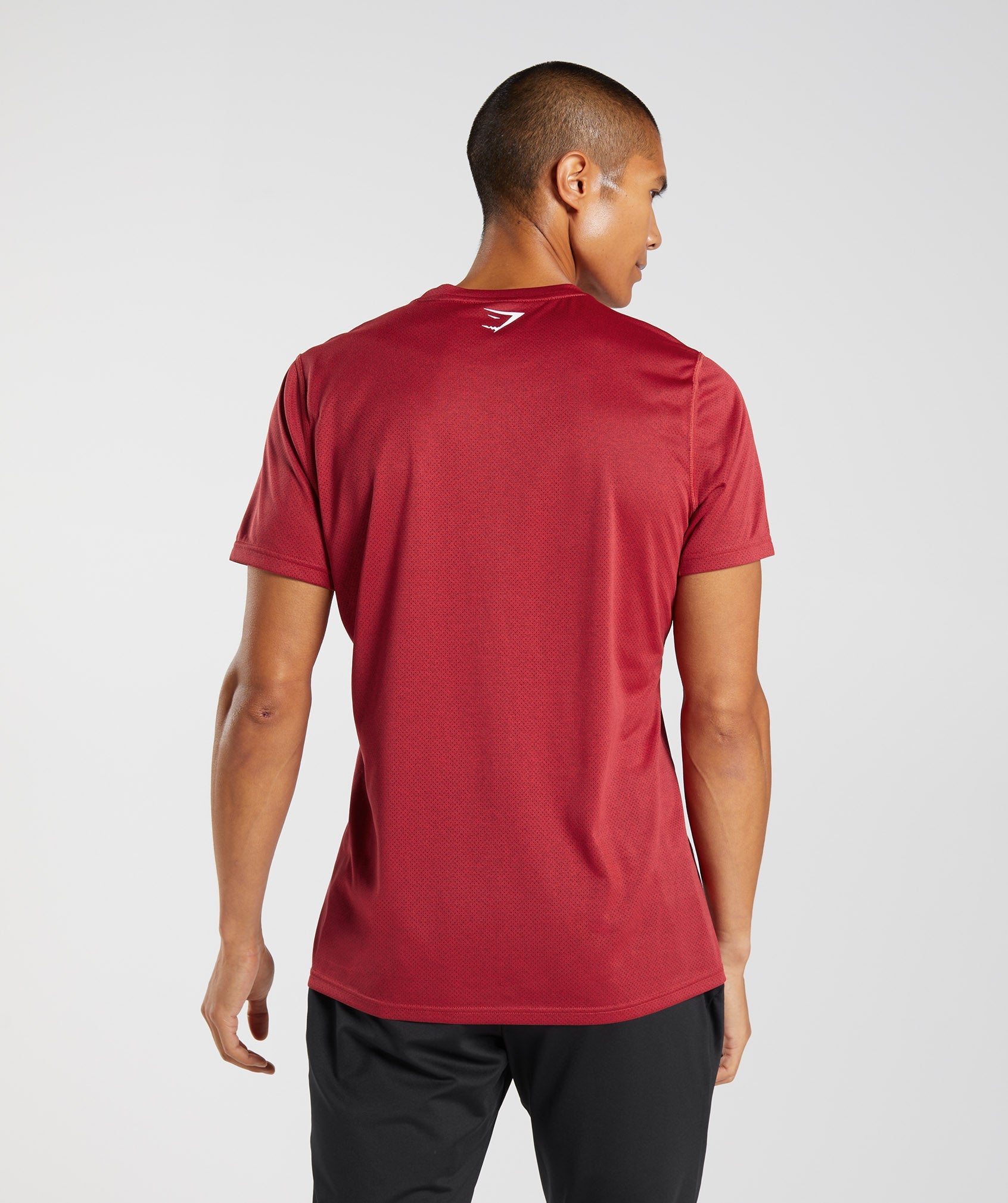 Red / Black Men's Gymshark Sport T Shirts | SLURWD-572