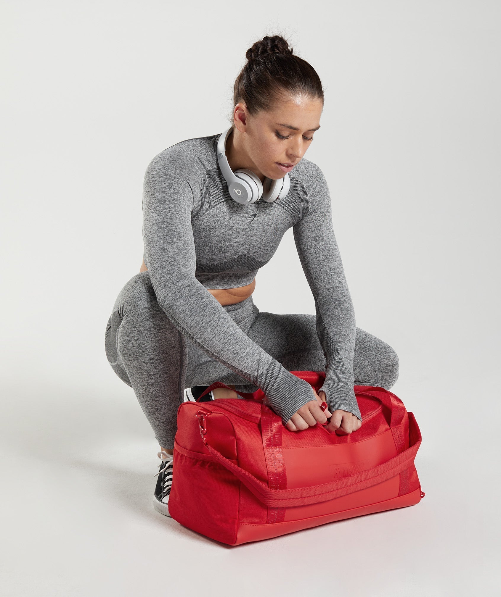 Red Men's Gymshark Small Everyday Holdall Bags | YJWVCO-106