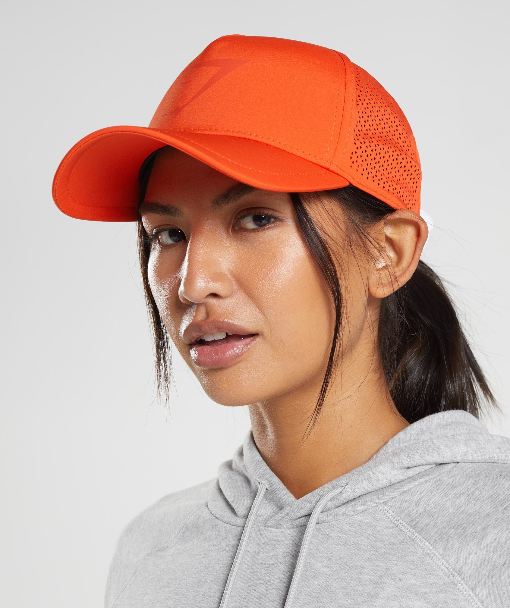 Red Women's Gymshark Mesh Trucker Hats | QKLGSA-926