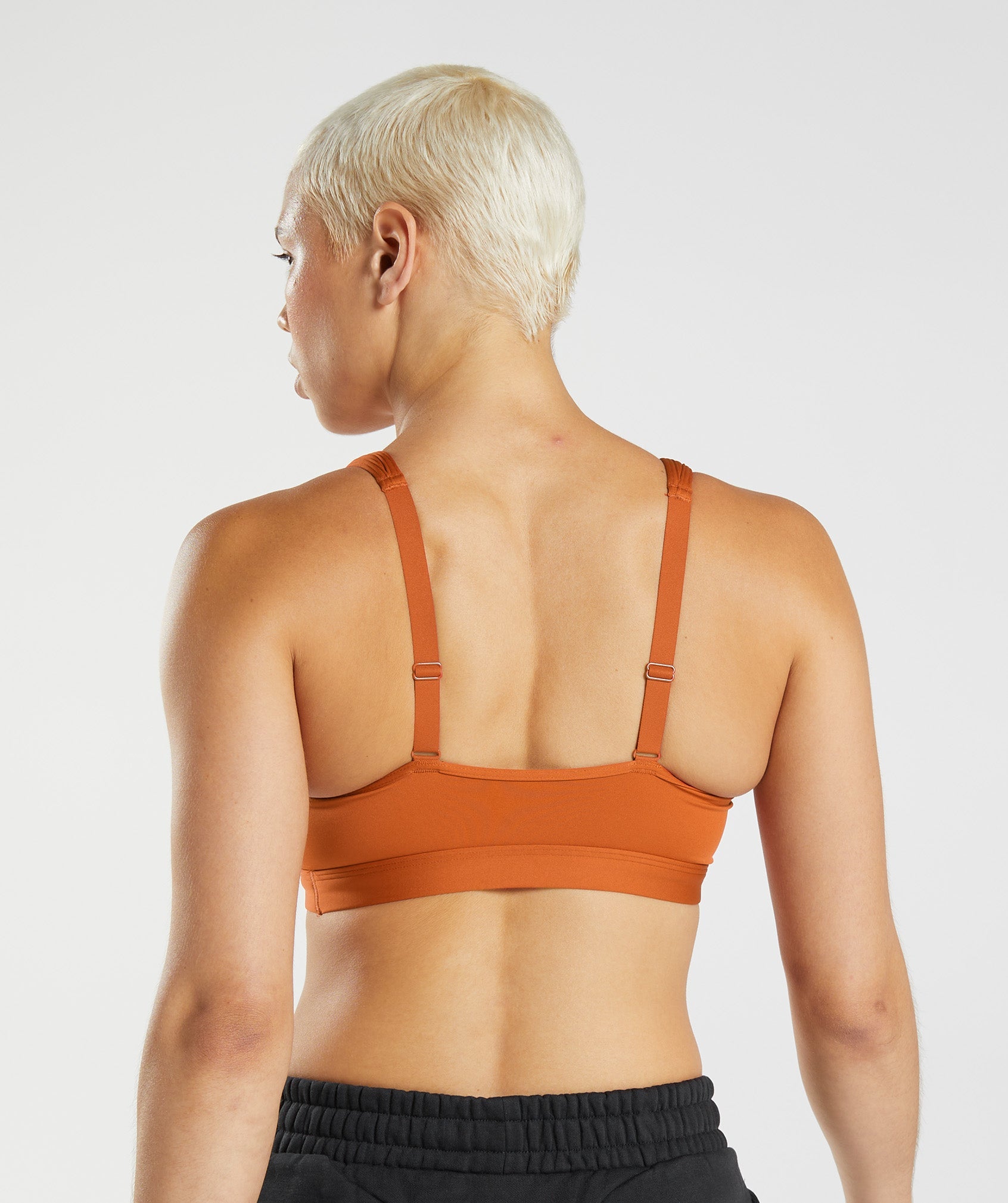 Red Women's Gymshark Scoop Neck Sports Bra | KQCRUZ-374