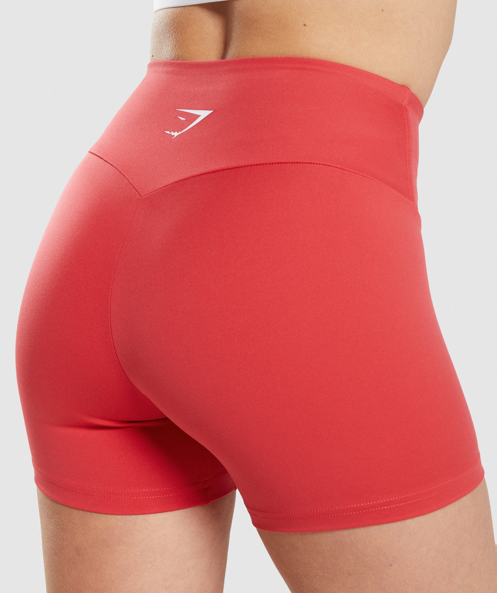 Red Women's Gymshark Training Shorts | THXUAD-425