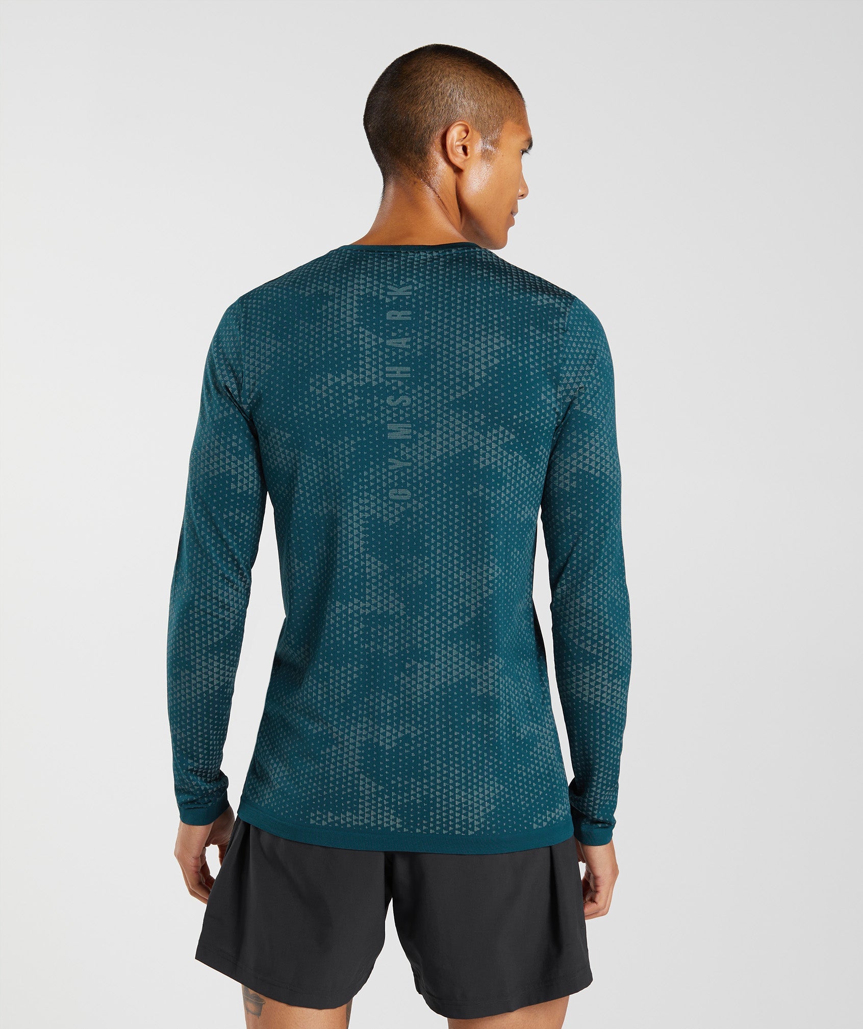 Turquoise / Blue Men's Gymshark Sport Seamless Long Sleeve T Shirts | AZGRVJ-895