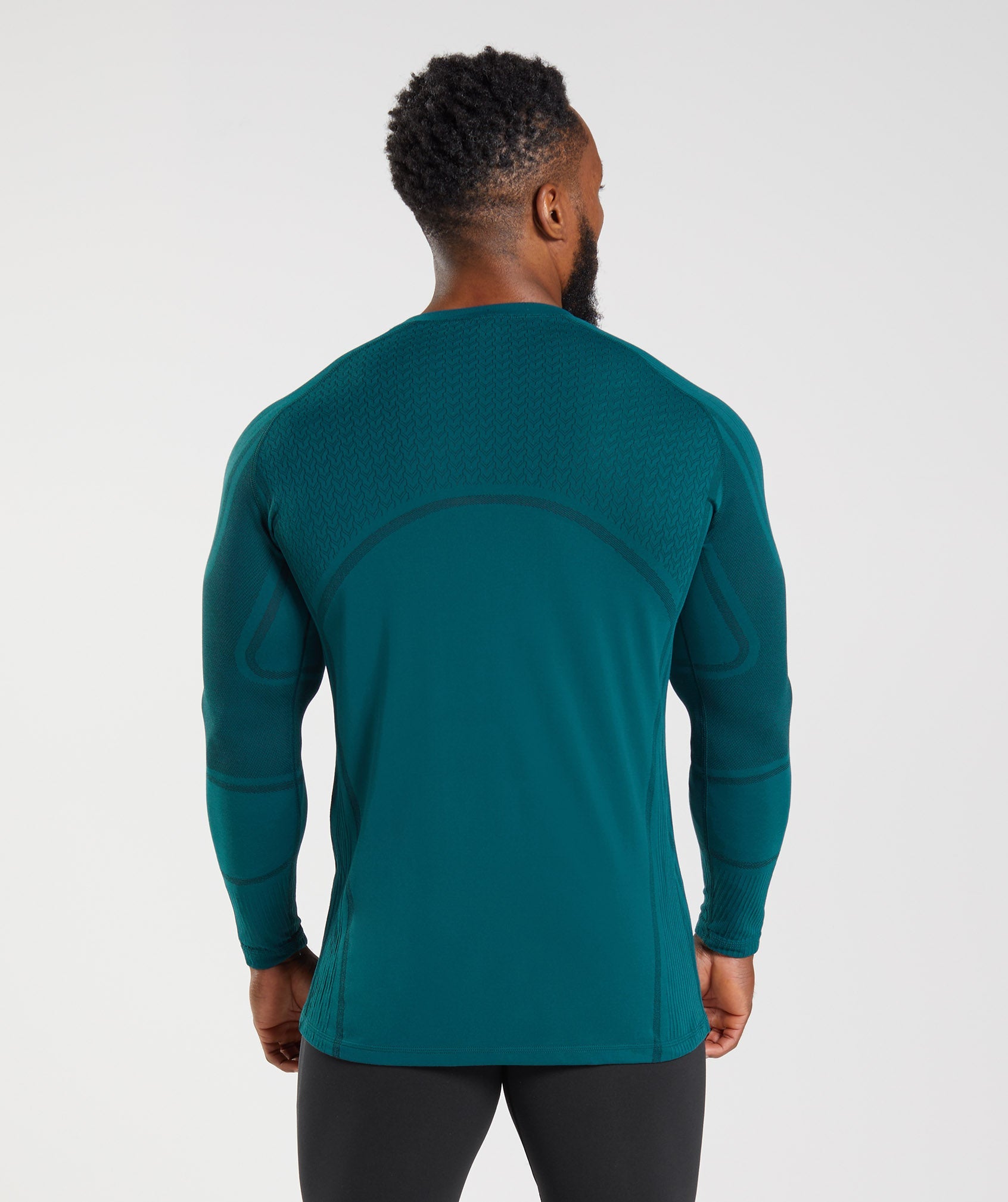 Turquoise Men's Gymshark 315 LS Seamless T Shirts | ATZYCJ-164