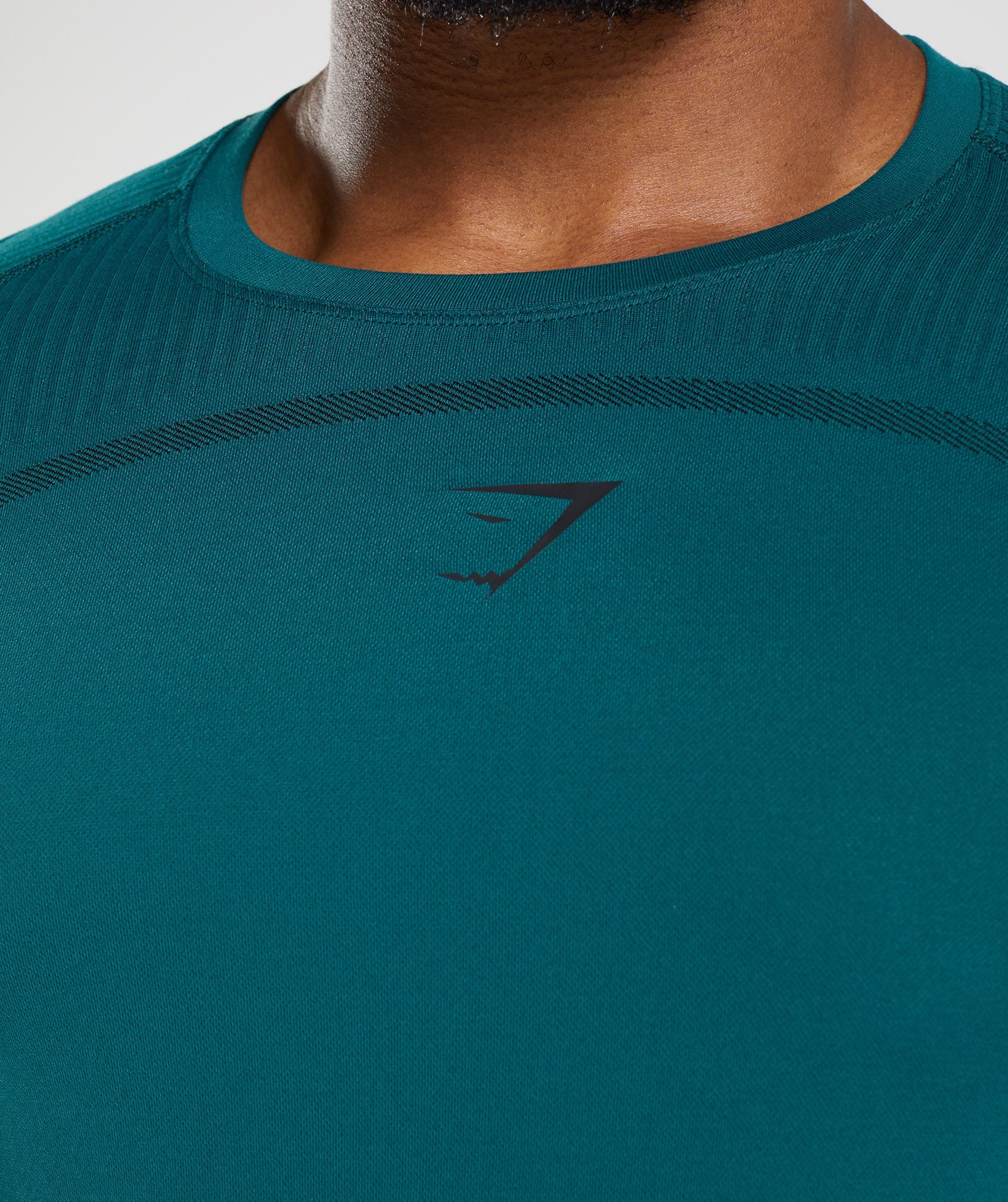 Turquoise Men's Gymshark 315 LS Seamless T Shirts | ATZYCJ-164