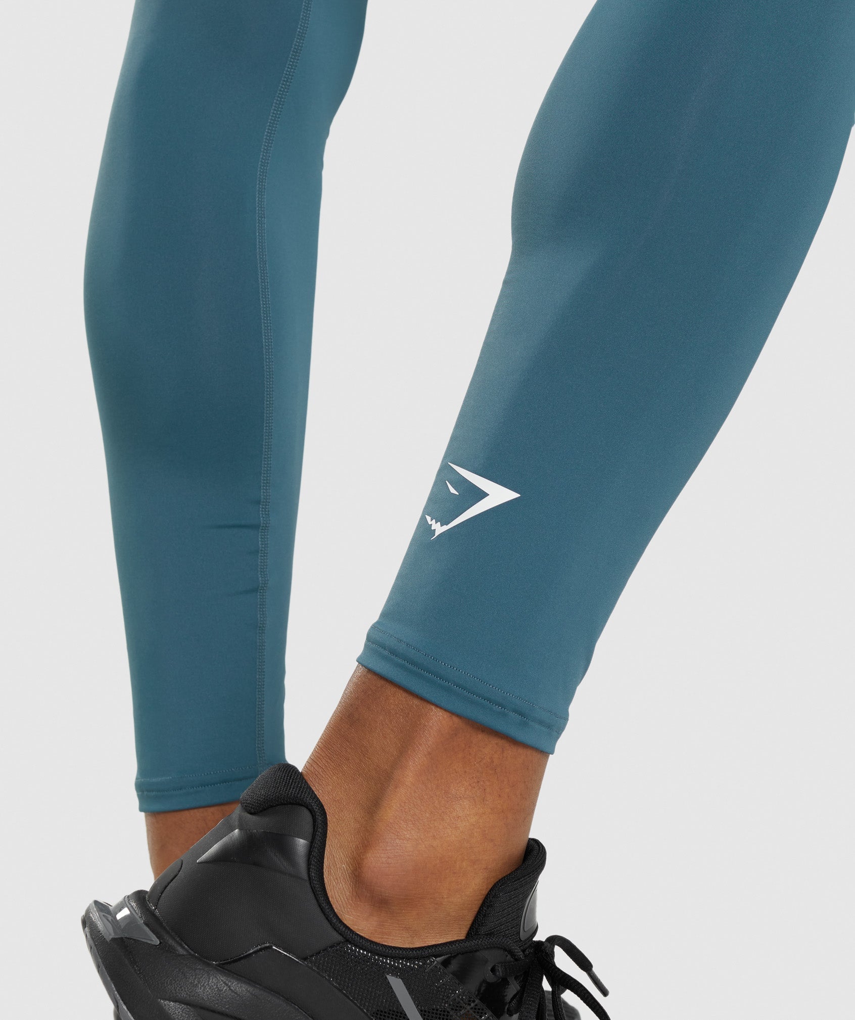 Turquoise Men's Gymshark Element Baselayer Leggings | JYUSOT-795