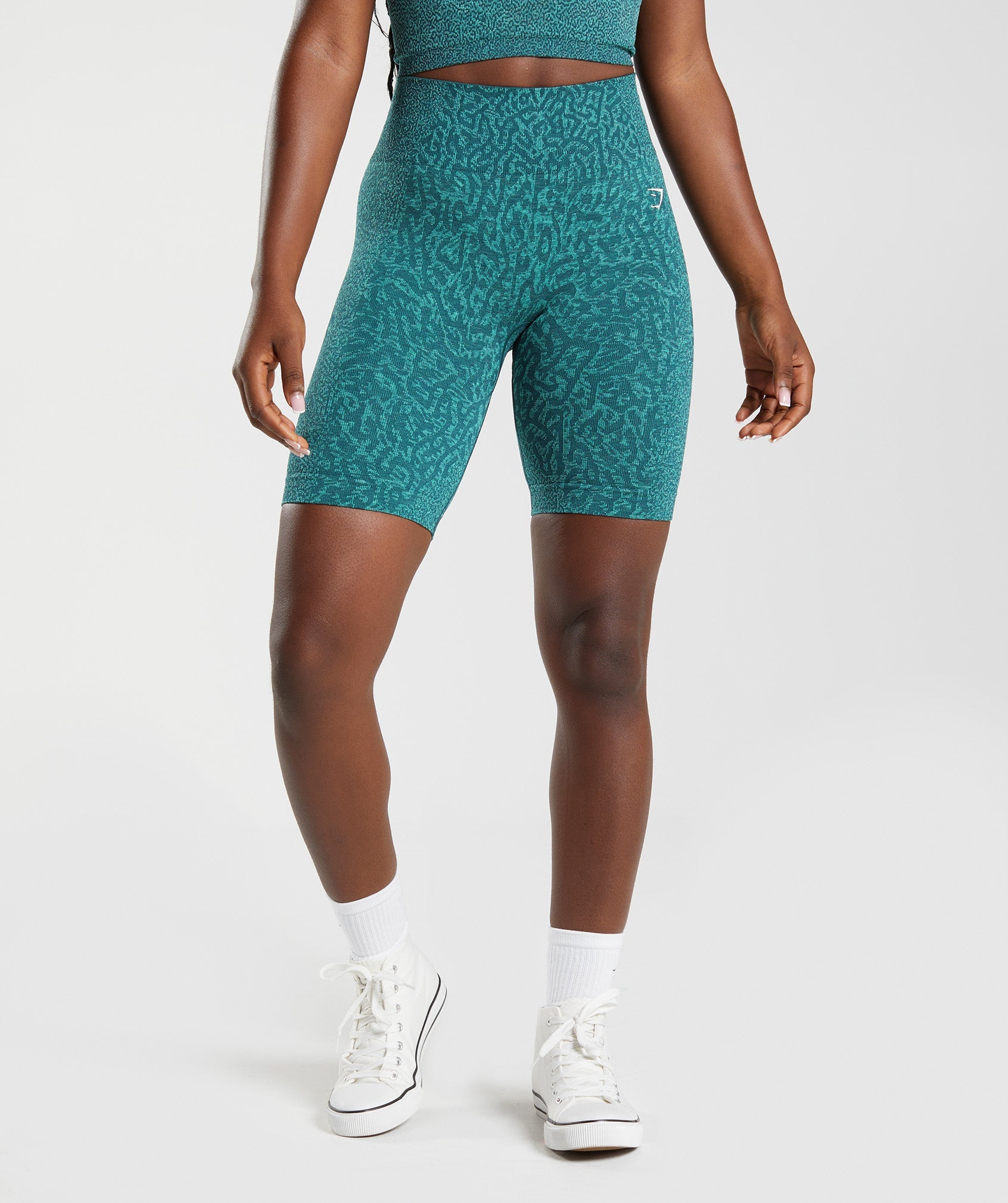 Turquoise Women\'s Gymshark Adapt Animal Seamless Cycling Shorts | BTROLN-307