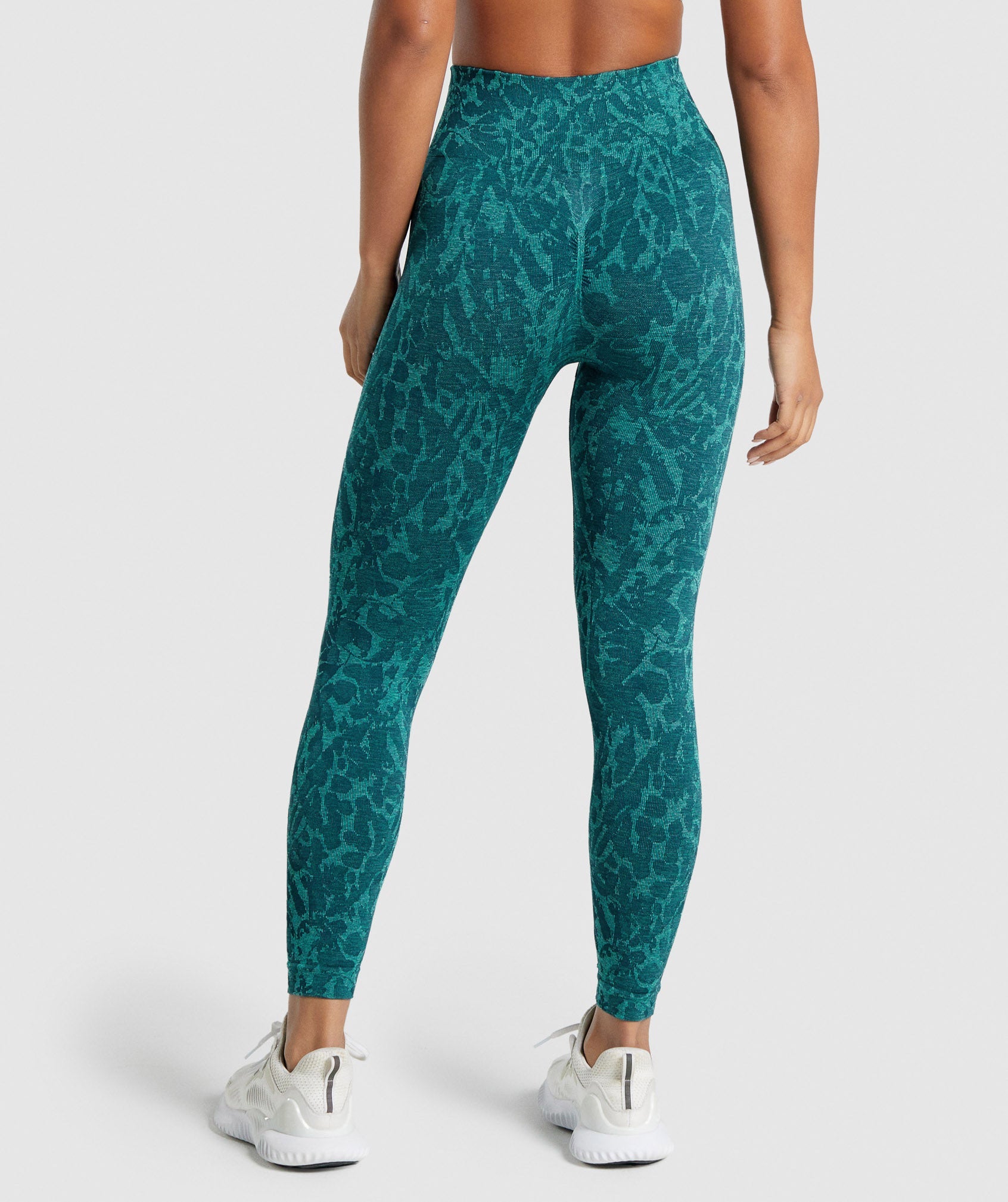 Turquoise Women's Gymshark Adapt Animal Seamless Leggings | SNXLYE-214