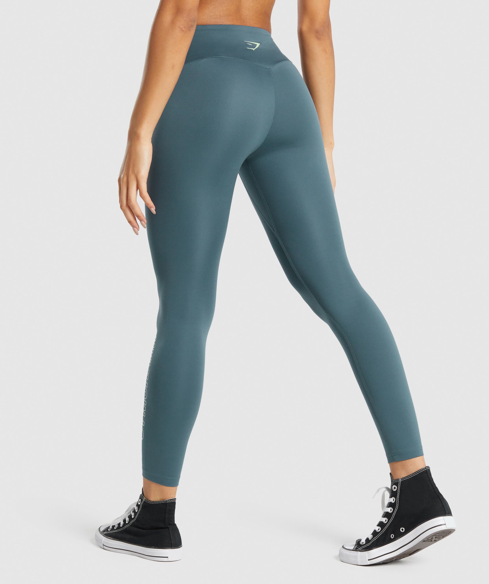 Turquoise Women's Gymshark Training Graphic Leggings | VROFSI-985