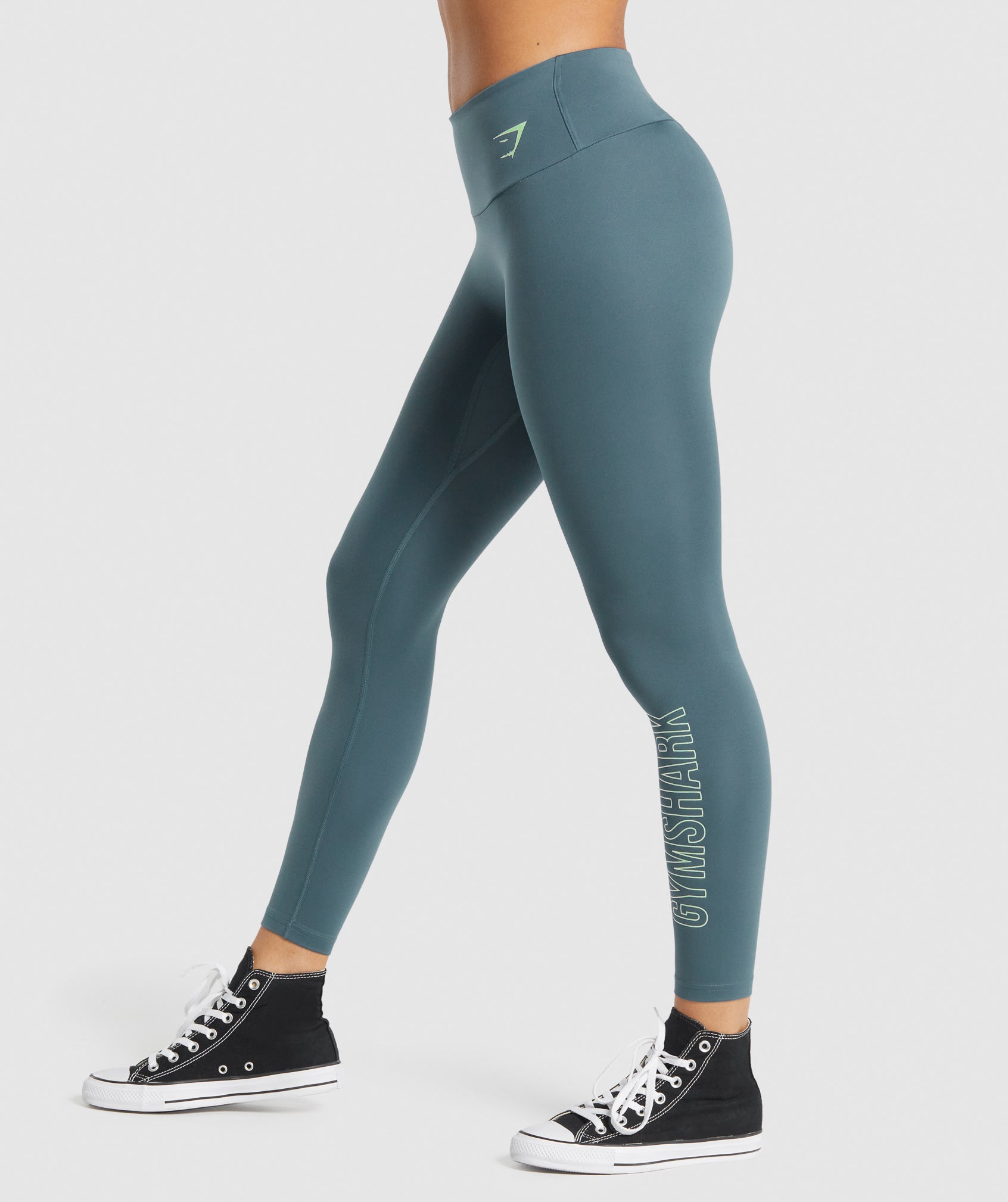 Turquoise Women's Gymshark Training Graphic Leggings | VROFSI-985