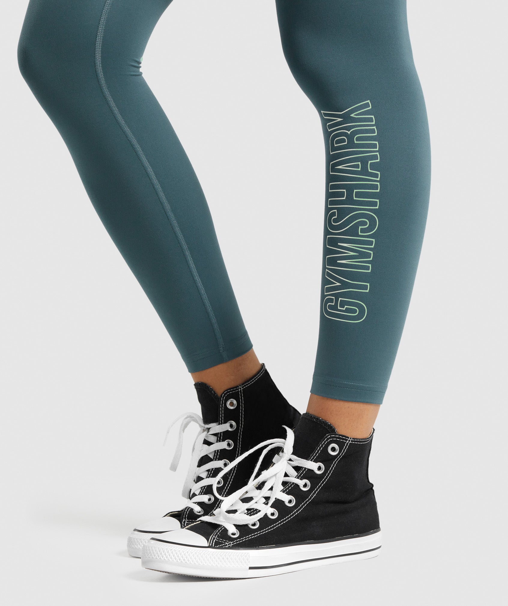 Turquoise Women's Gymshark Training Graphic Leggings | VROFSI-985