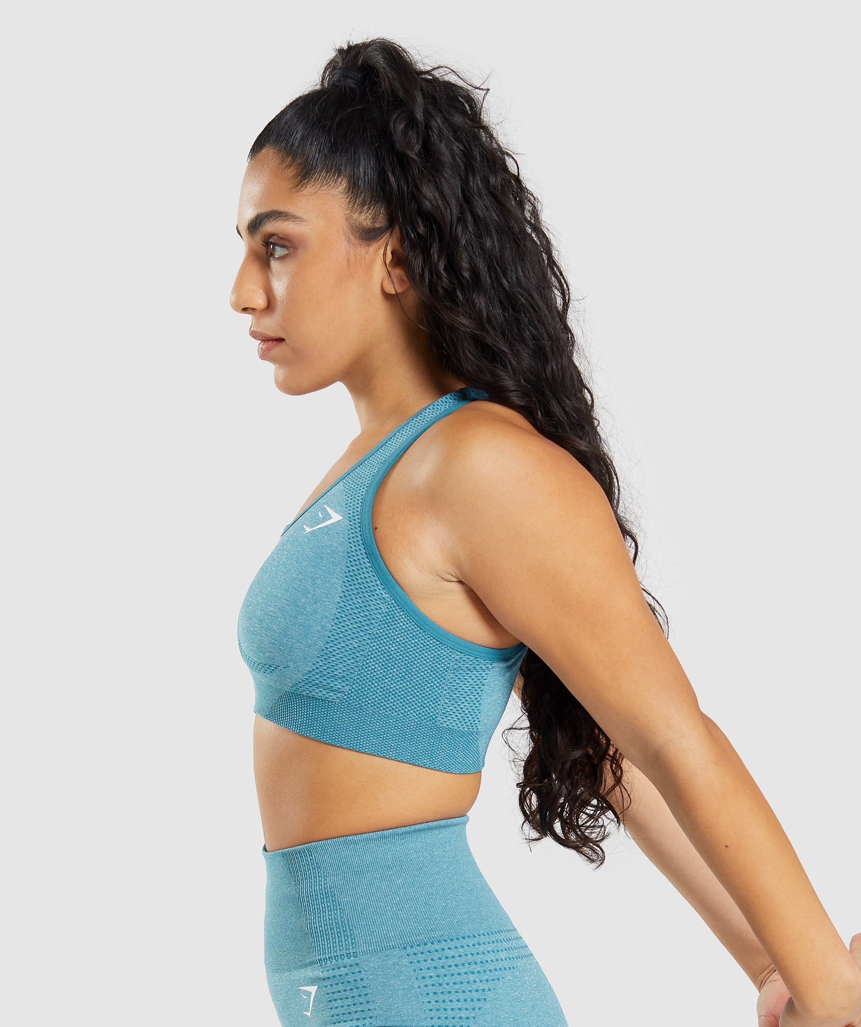 Turquoise Women's Gymshark Vital Seamless 2.0 Sports Bra | ZKHYDX-263