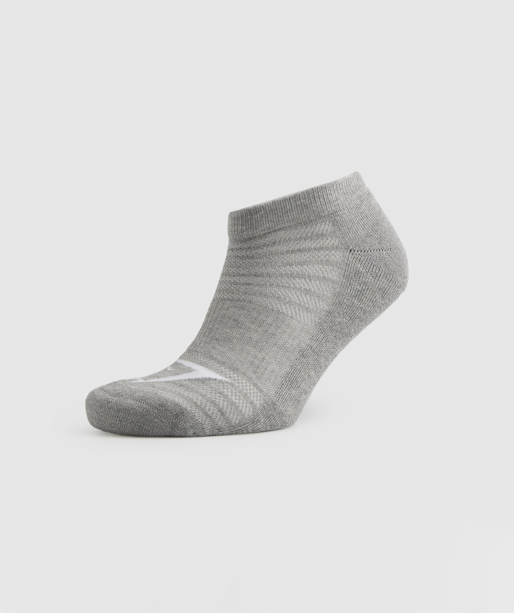 White / Light Grey / Black Women's Gymshark Ankle 3pk Socks | XVBTHW-489