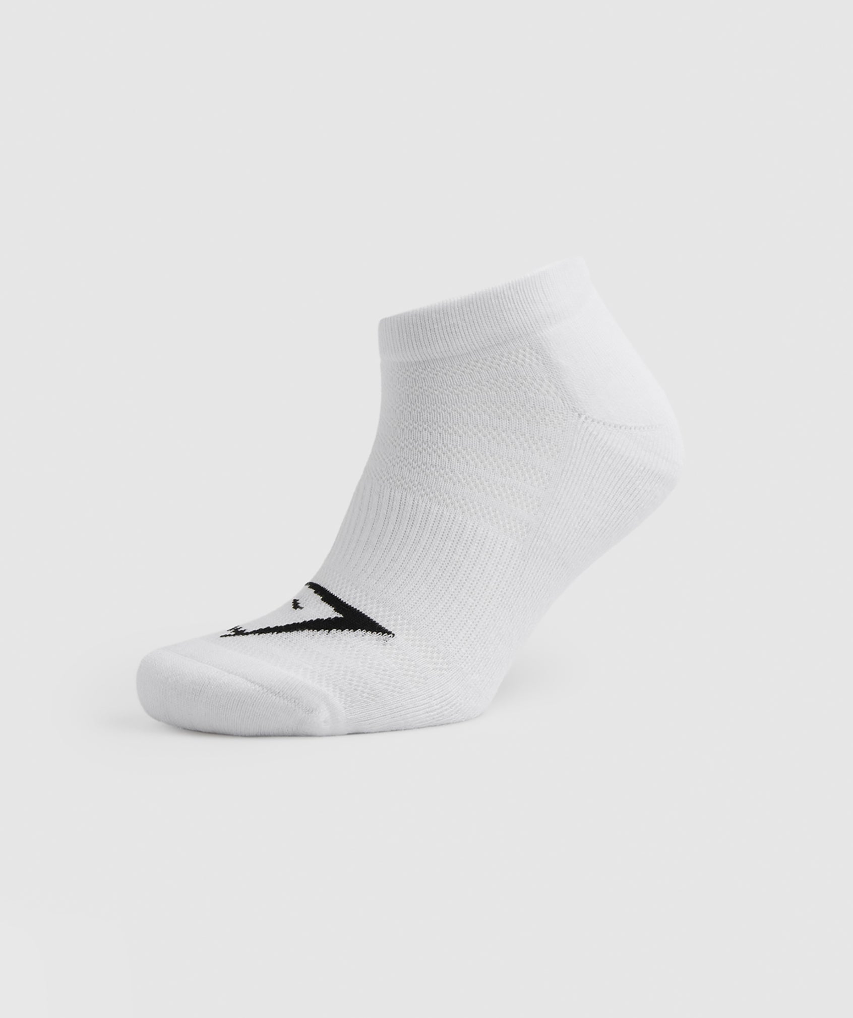 White / Light Grey / Black Women's Gymshark Ankle 3pk Socks | XVBTHW-489