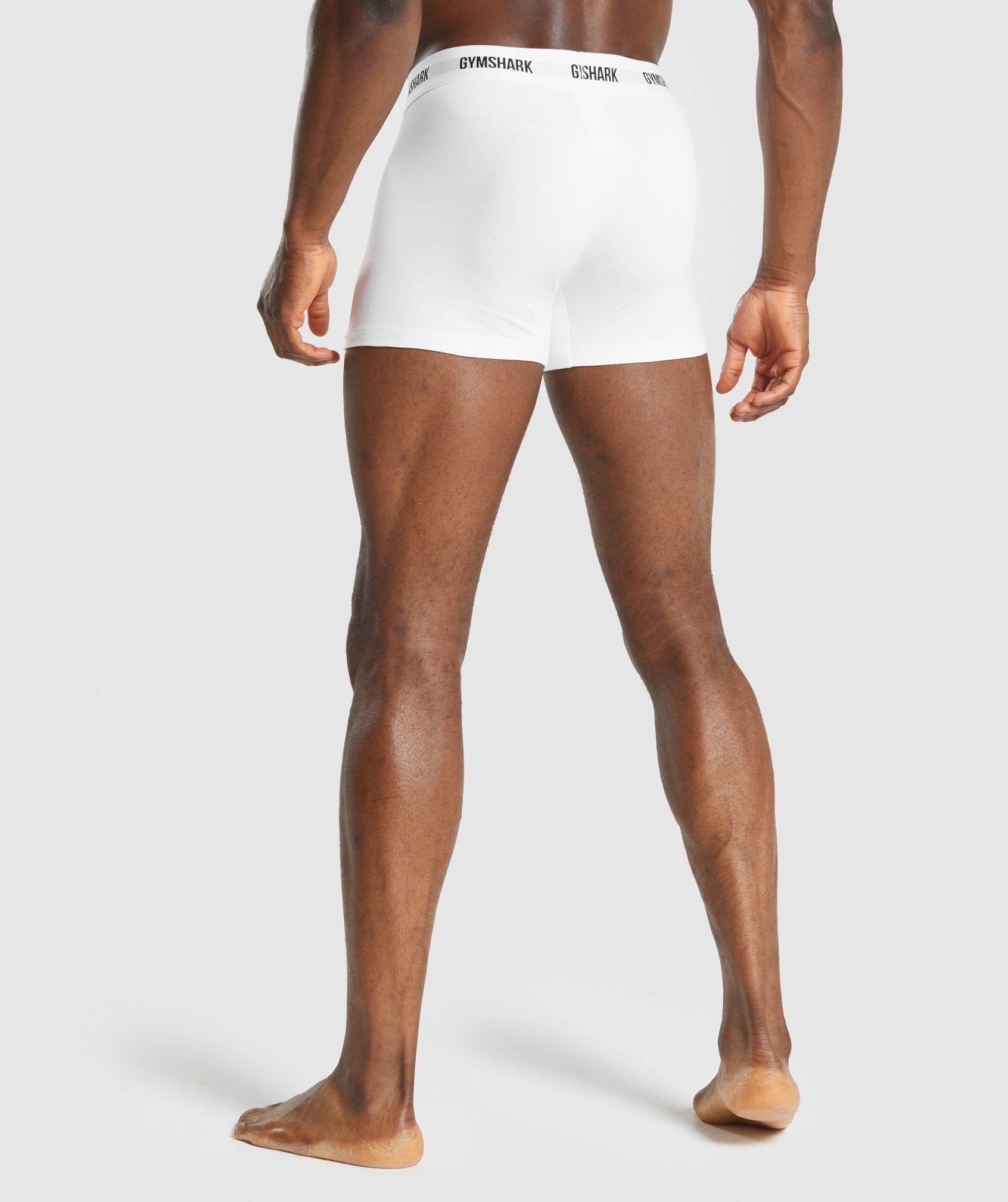 White Men's Gymshark Boxers 2pk Underwear | ASOWRE-180