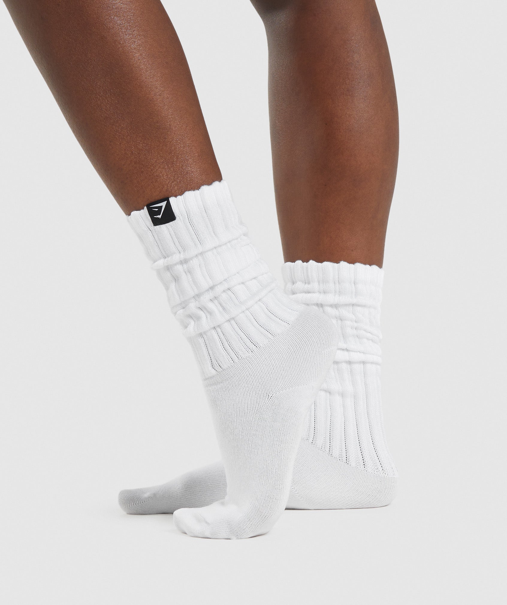 White Men's Gymshark Comfy Rest Day Socks | JDTKNB-124