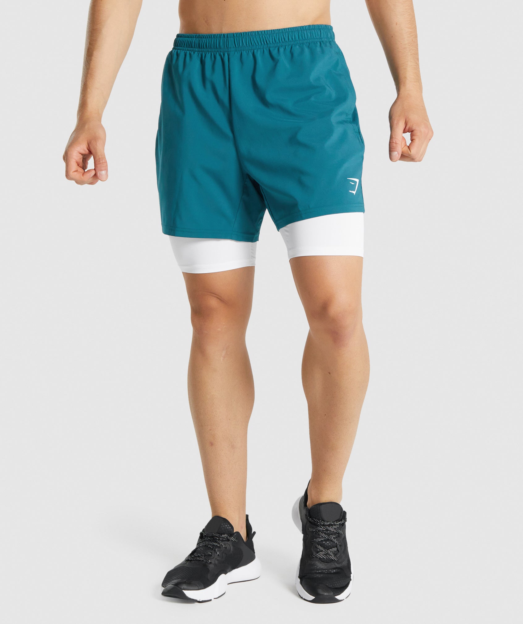 White Men's Gymshark Element Baselayer Shorts | PXRCZD-714