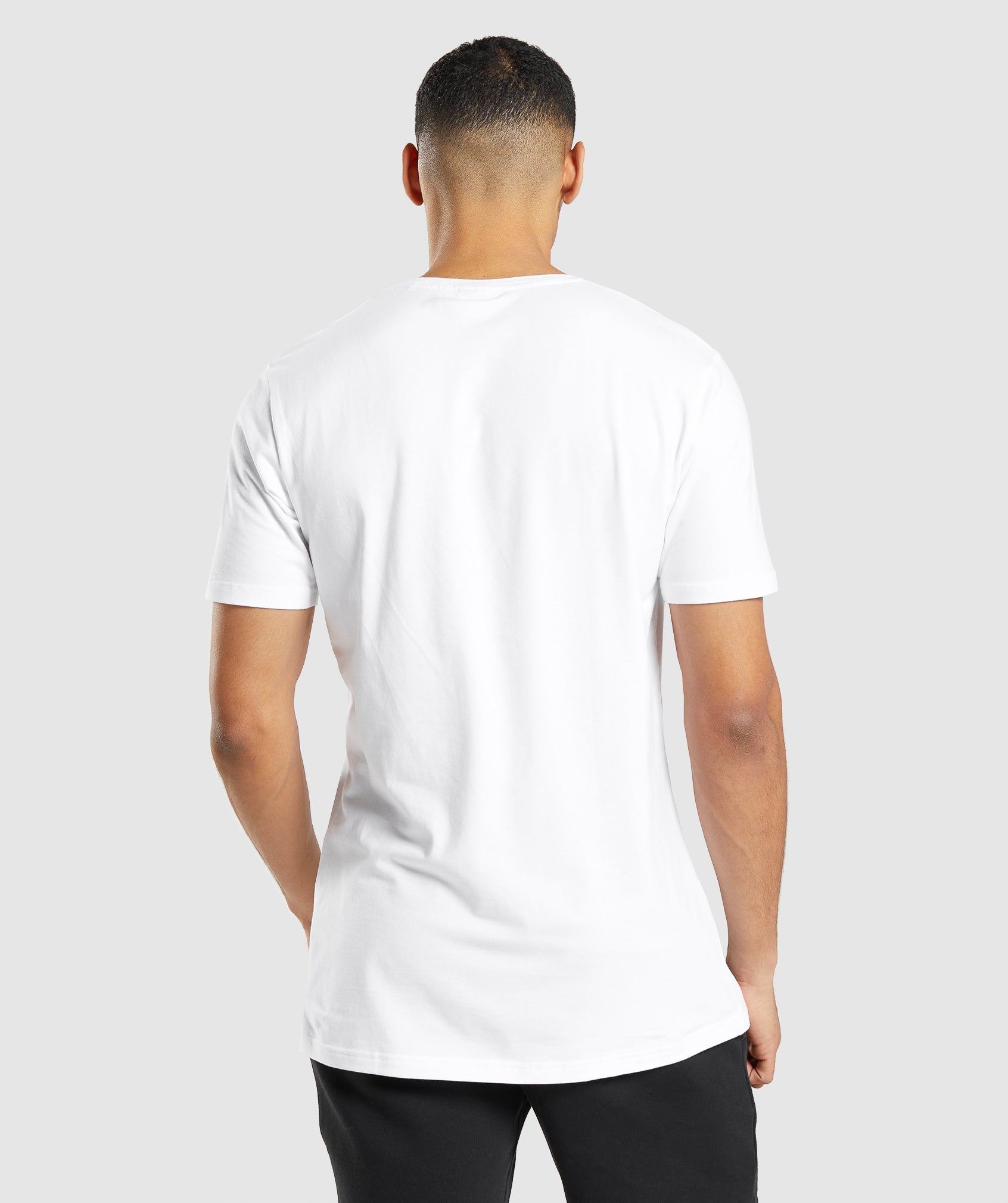 White Men's Gymshark Essential T Shirts | QJLPIF-987