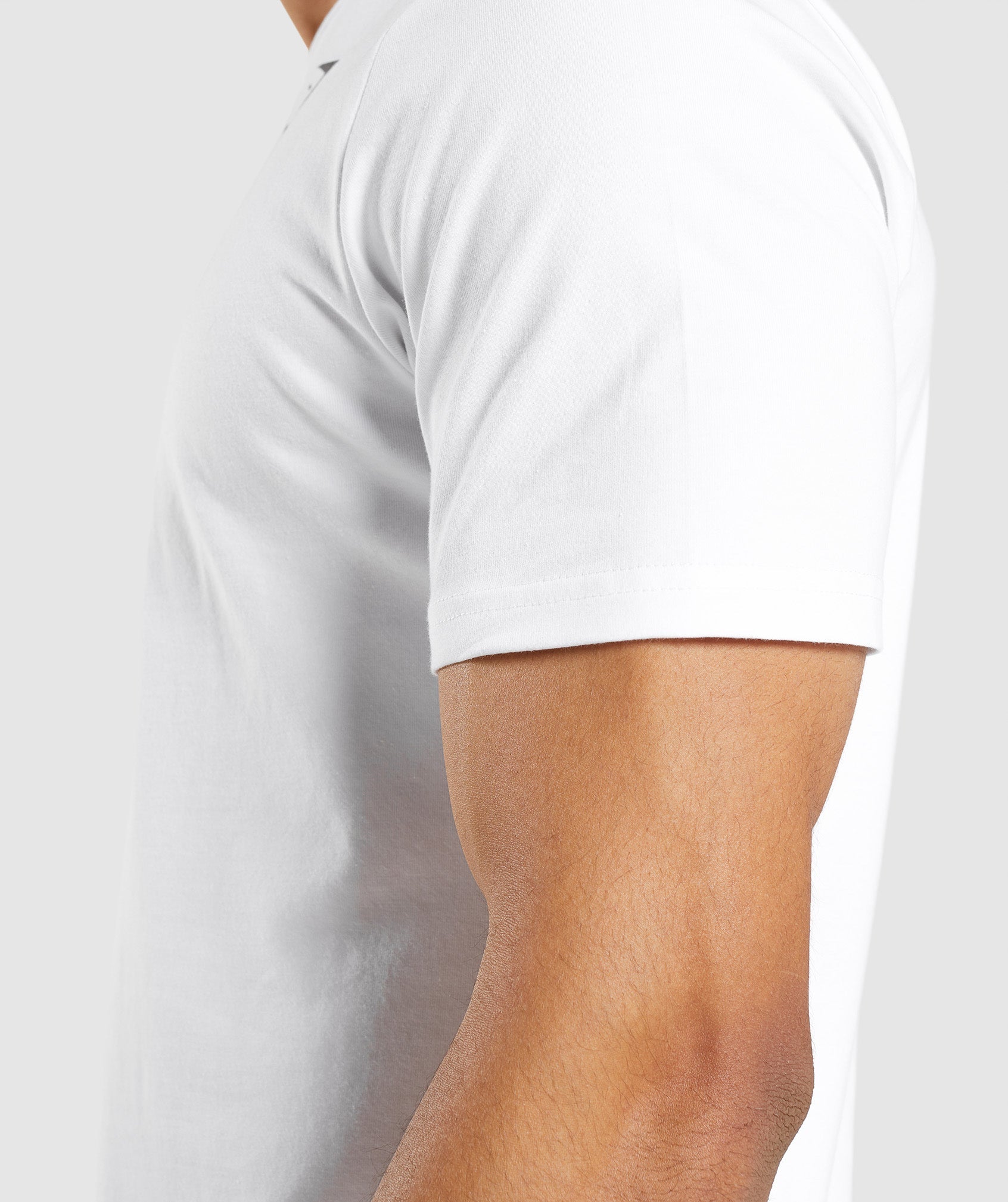 White Men's Gymshark Essential T Shirts | QJLPIF-987