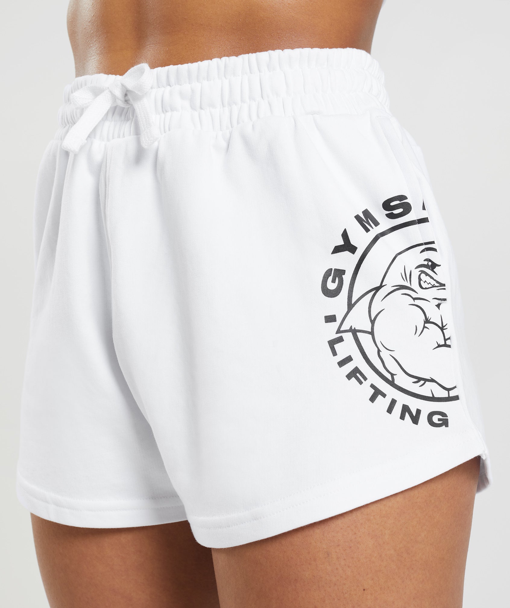 White Women's Gymshark Legacy Shorts | AOXEBL-025