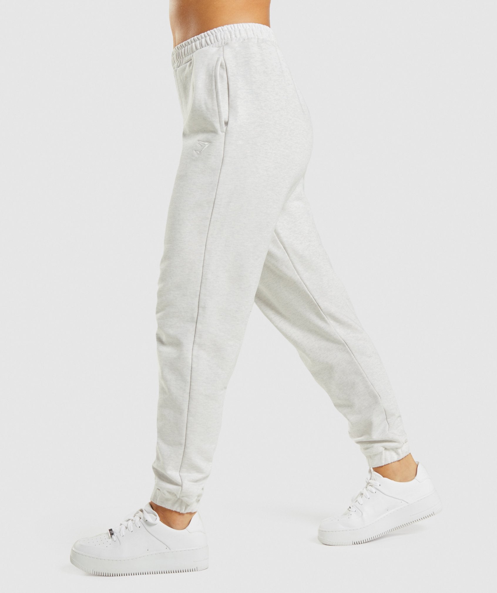 White Women's Gymshark Rest Day Sweats Jogger | HWUYIF-456