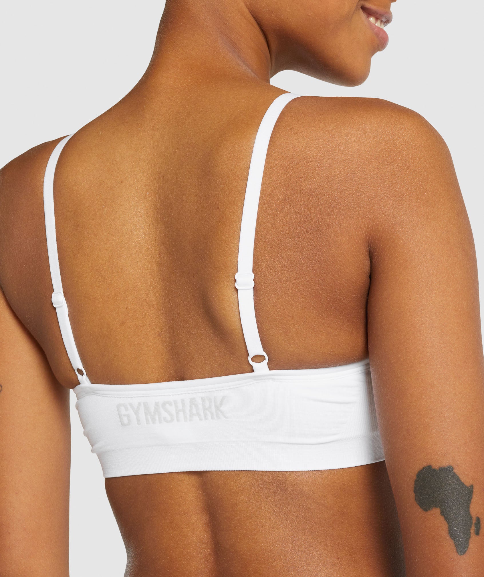 White Women's Gymshark Seamless Scoop Neck Underwear | OWSZQD-942