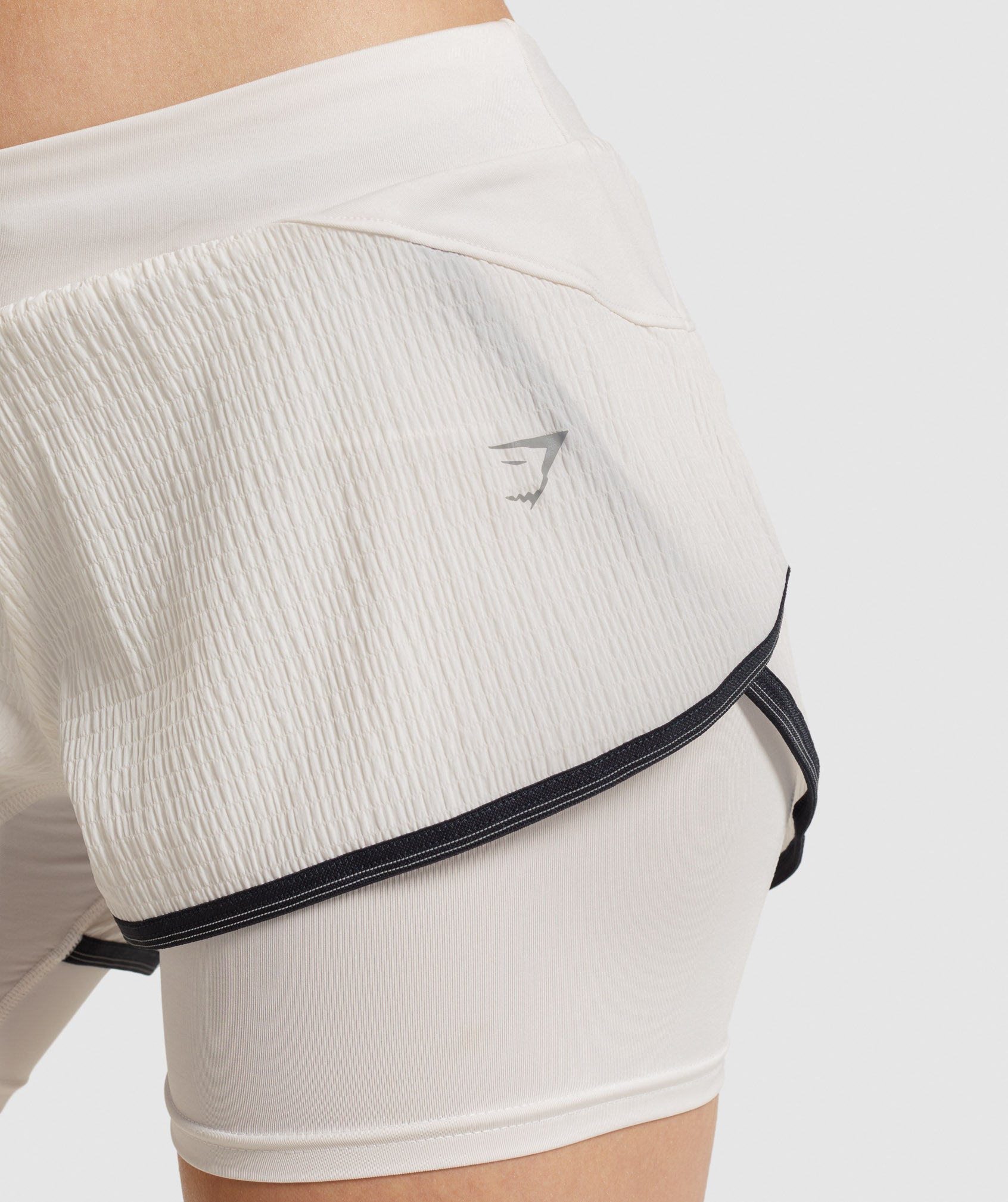 White Women's Gymshark Speed 2 In 1 Shorts | XDFRNA-254