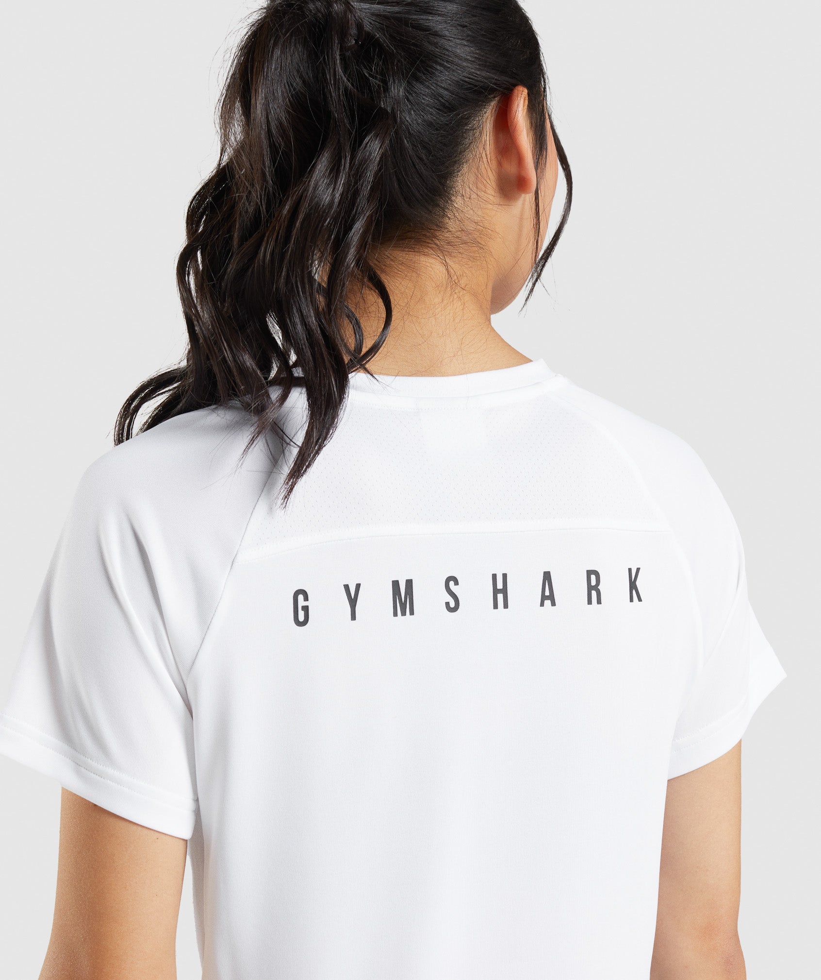 White Women's Gymshark Sport Midi T Shirts | NPJQDH-947