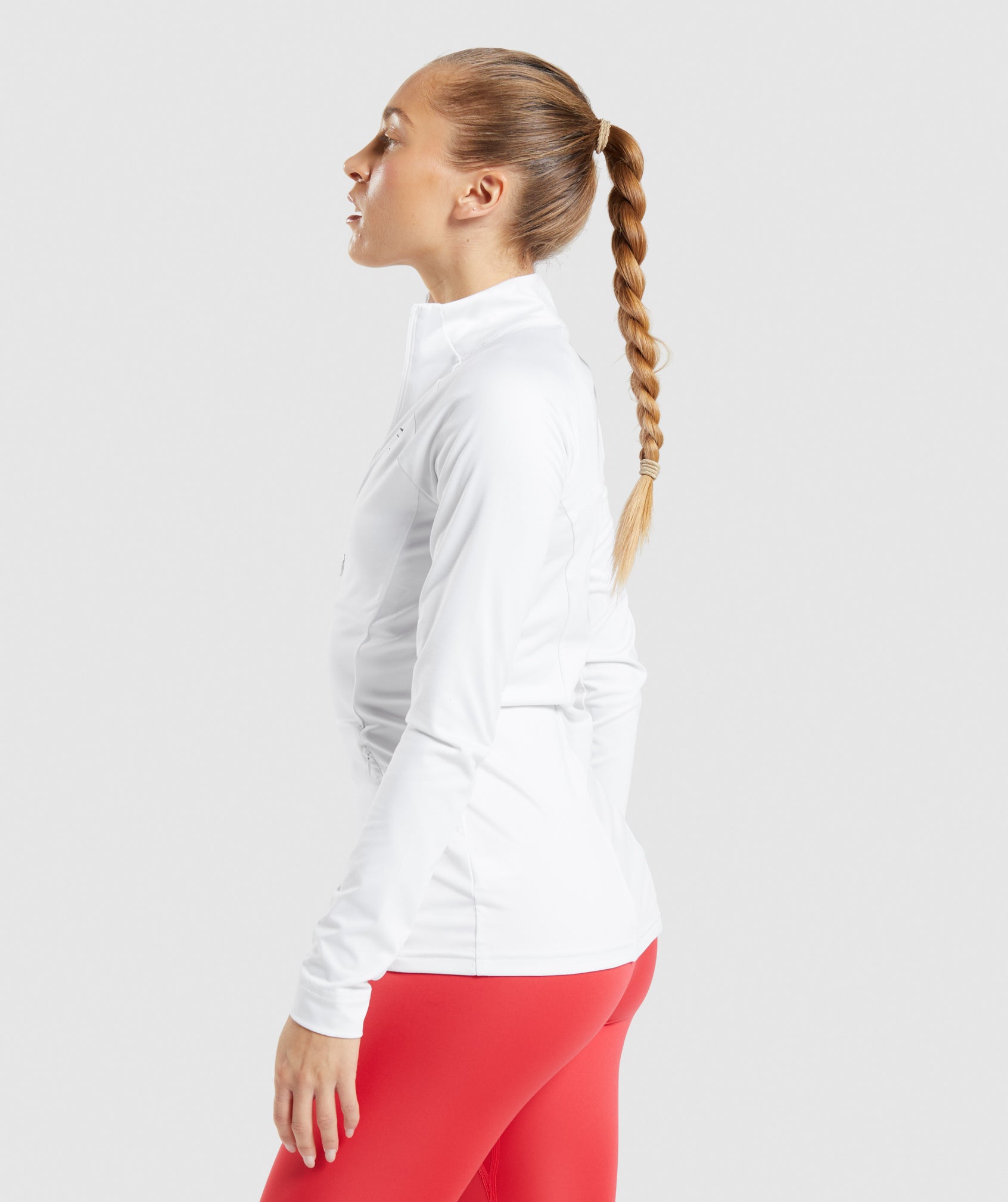 White Women's Gymshark Training Jackets | TAXSGZ-392