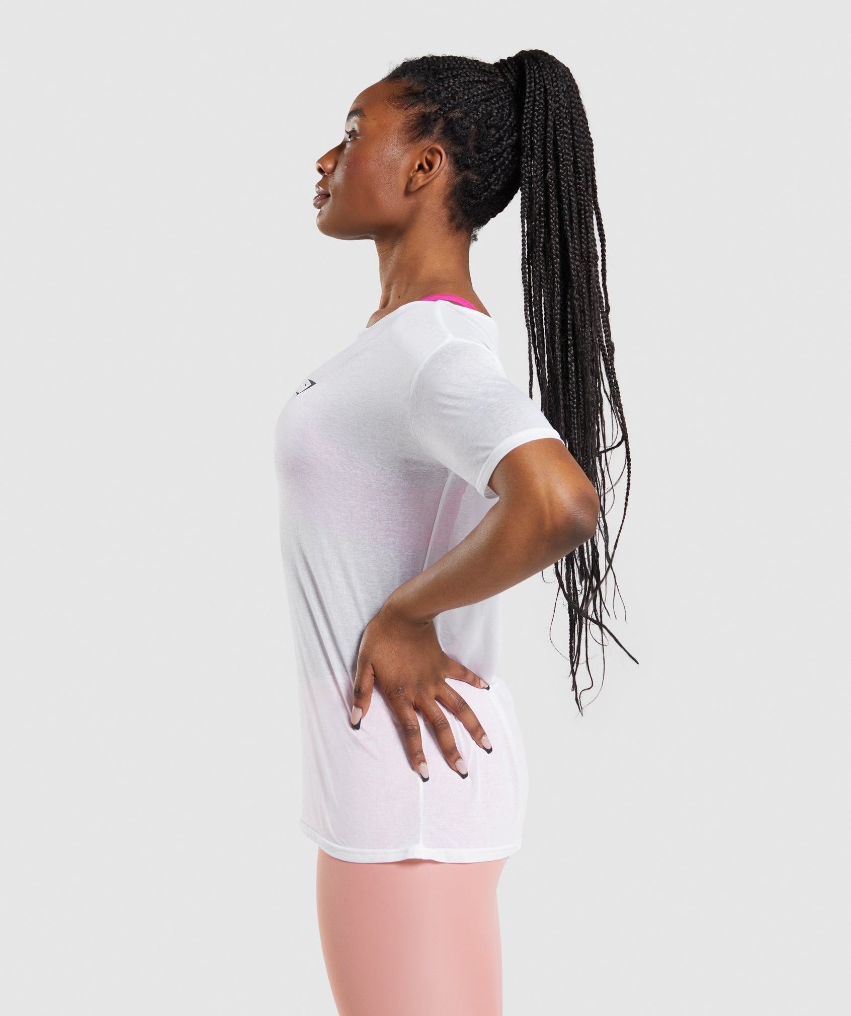 White Women's Gymshark Training Oversized Tops | SLFGPB-758