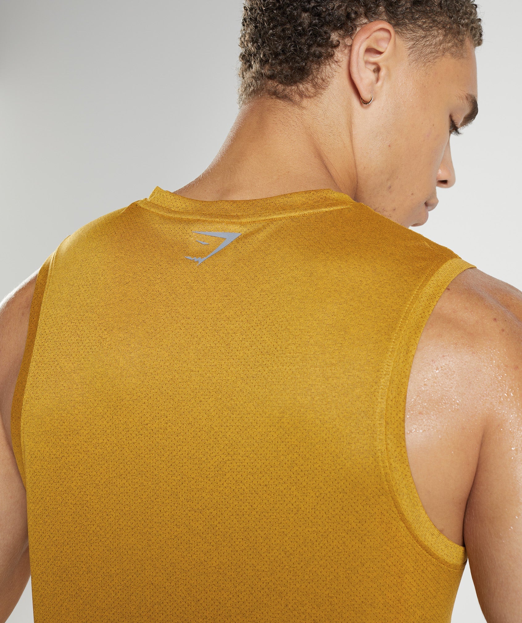 Yellow / Black Men's Gymshark Sport Tanks | HIZXND-475