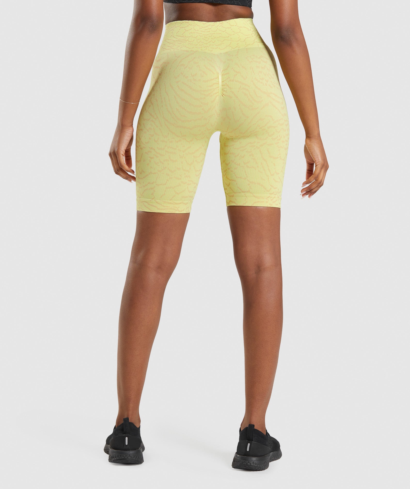 Yellow Women's Gymshark Adapt Animal Seamless Cycling Shorts | LFXMZR-017