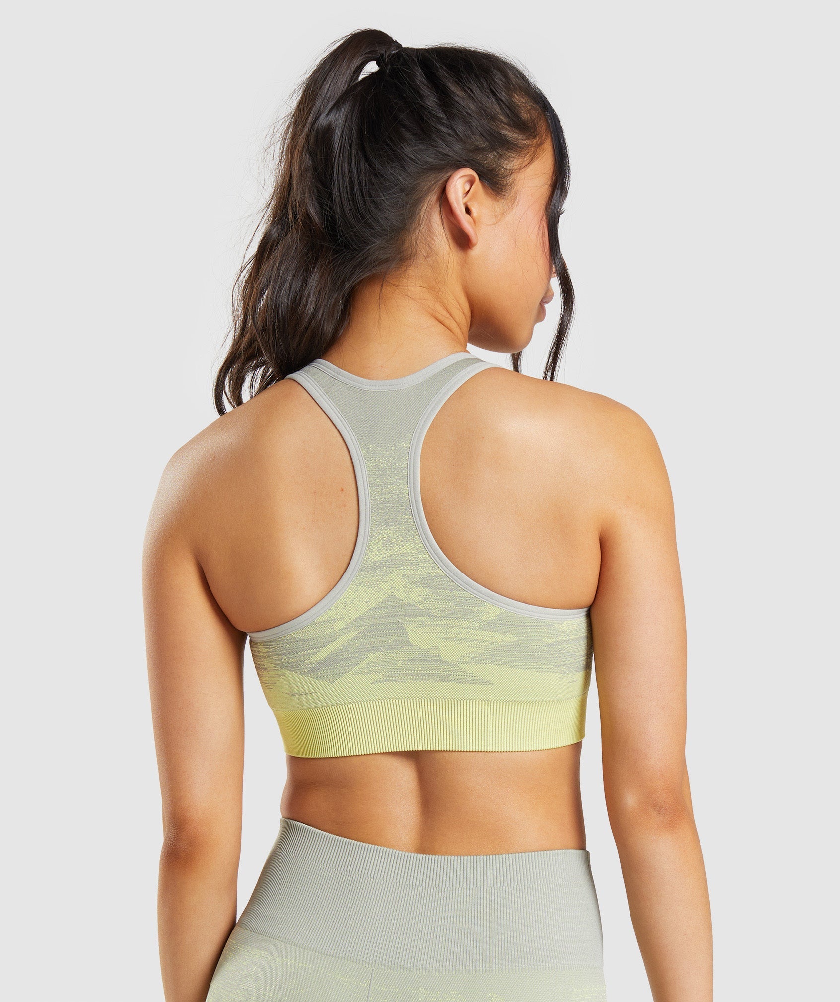 Yellow Women's Gymshark Adapt Ombre Seamless Sports Bra | GVOLDZ-164